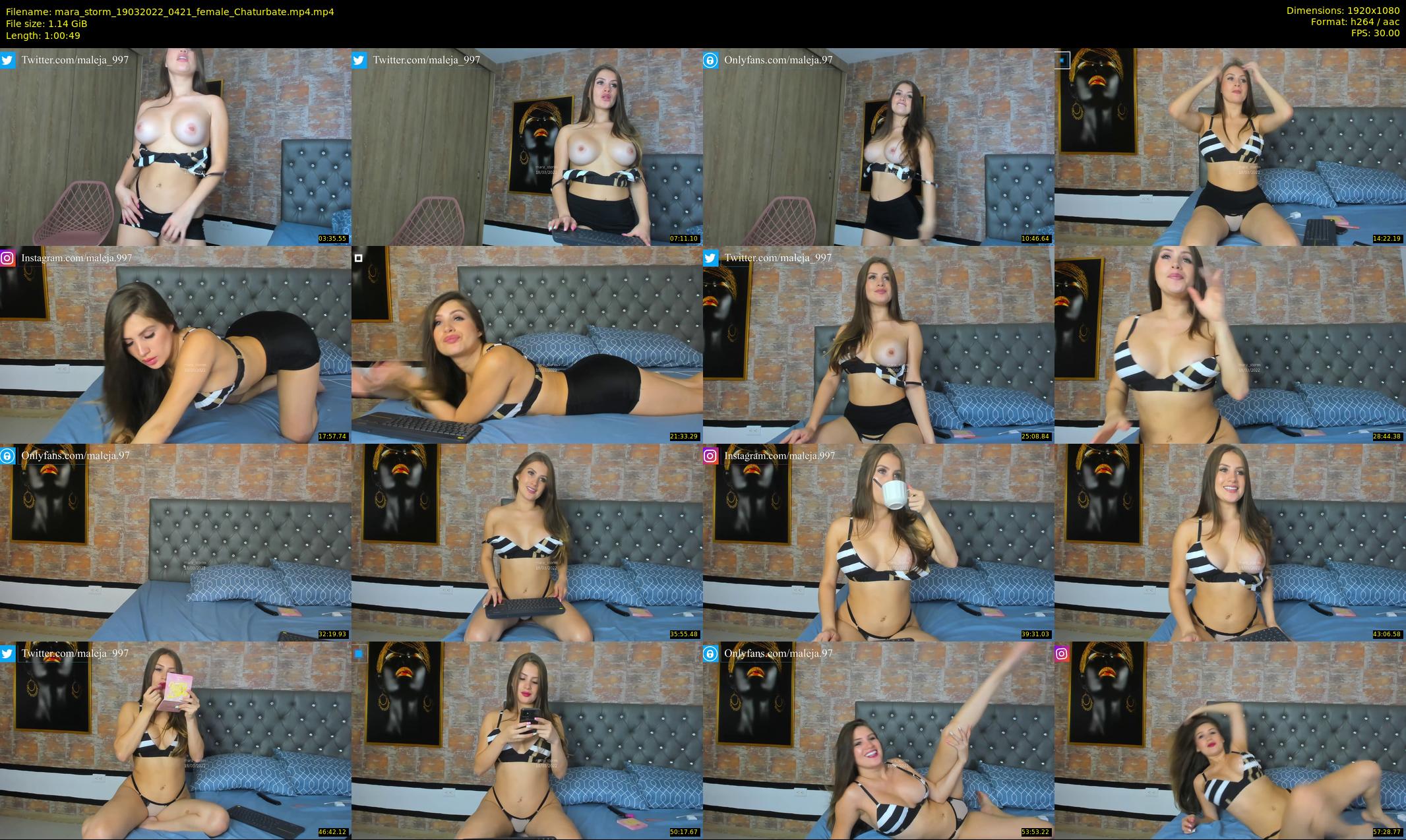 mara_storm — 61 minute Chaturbate female cam show recording, 1080p, Mar 19, 2022