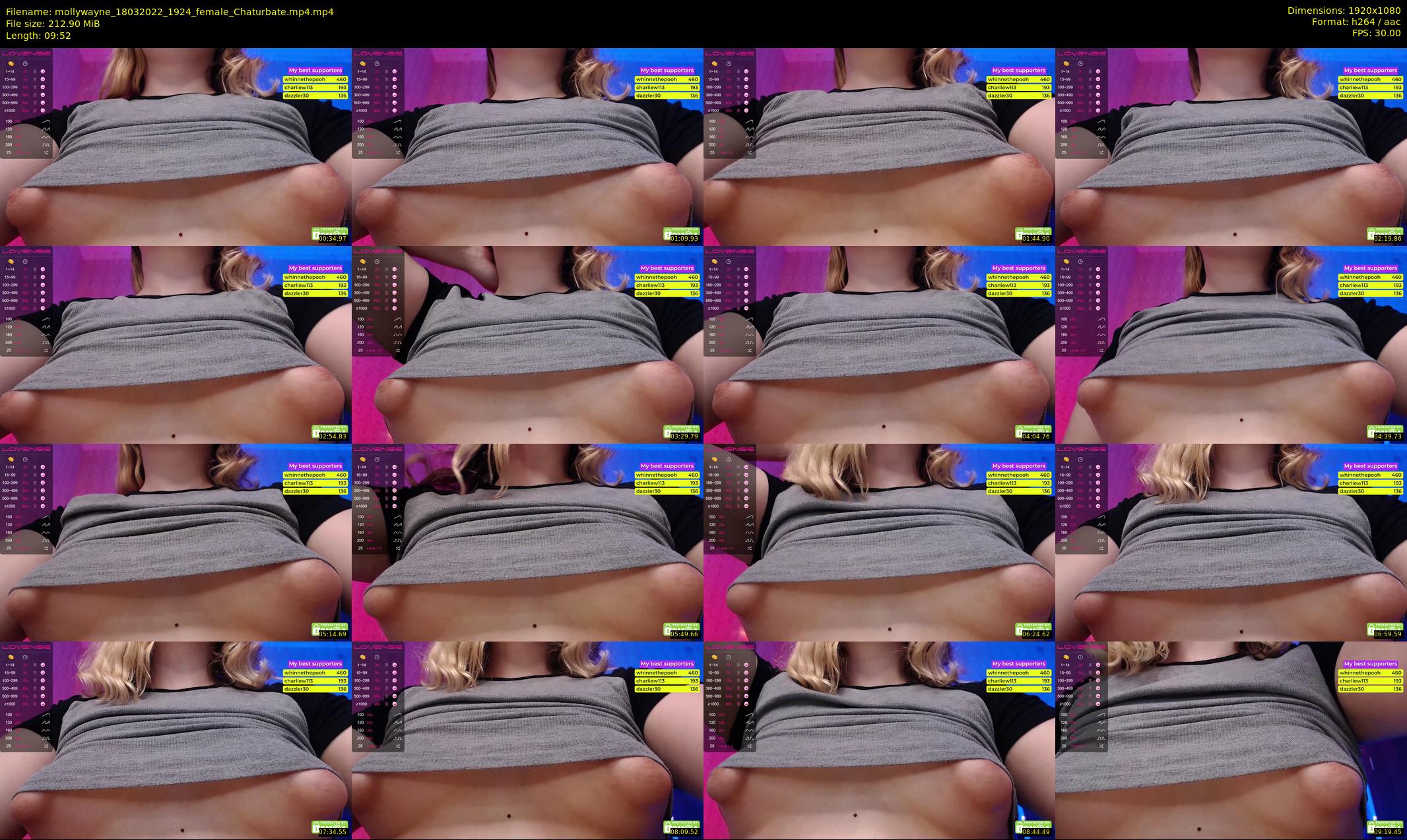 mollywayne — 10 minute Chaturbate female cam show recording, 1080p, Mar 18, 2022