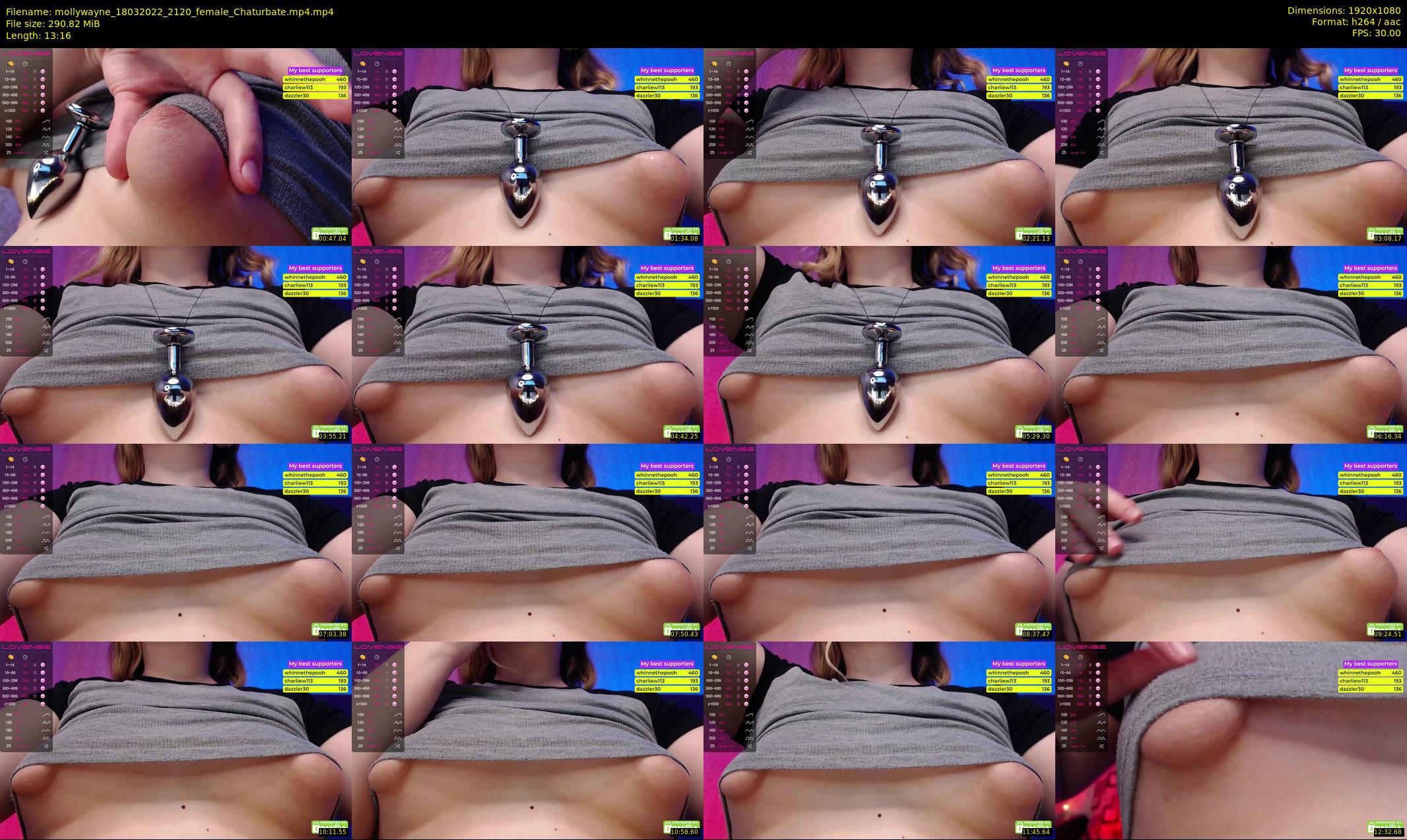 mollywayne — 14 minute Chaturbate female cam show recording, 1080p, Mar 18, 2022
