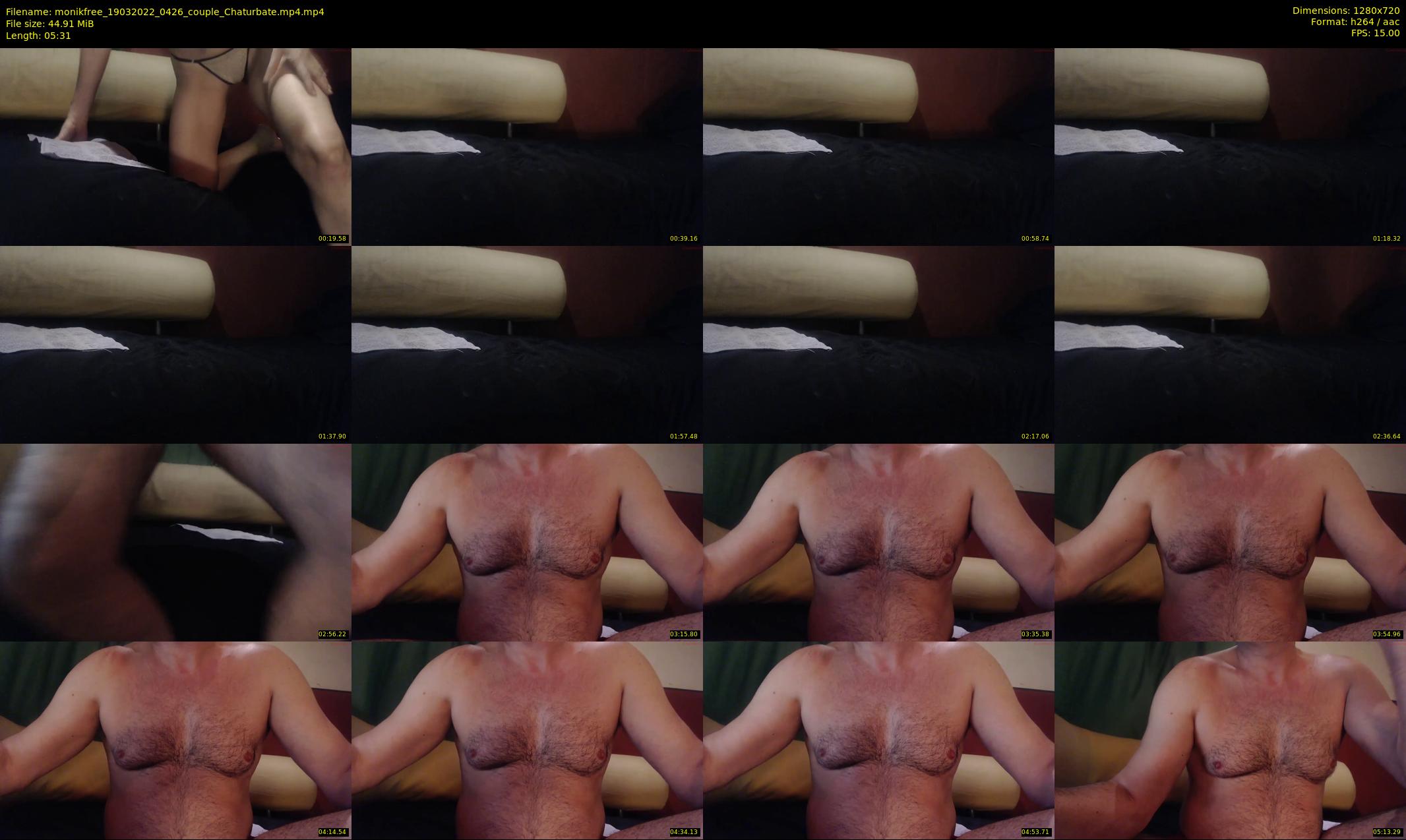 monikfree — 6 minute Chaturbate couple cam show recording, 720p, Mar 19, 2022