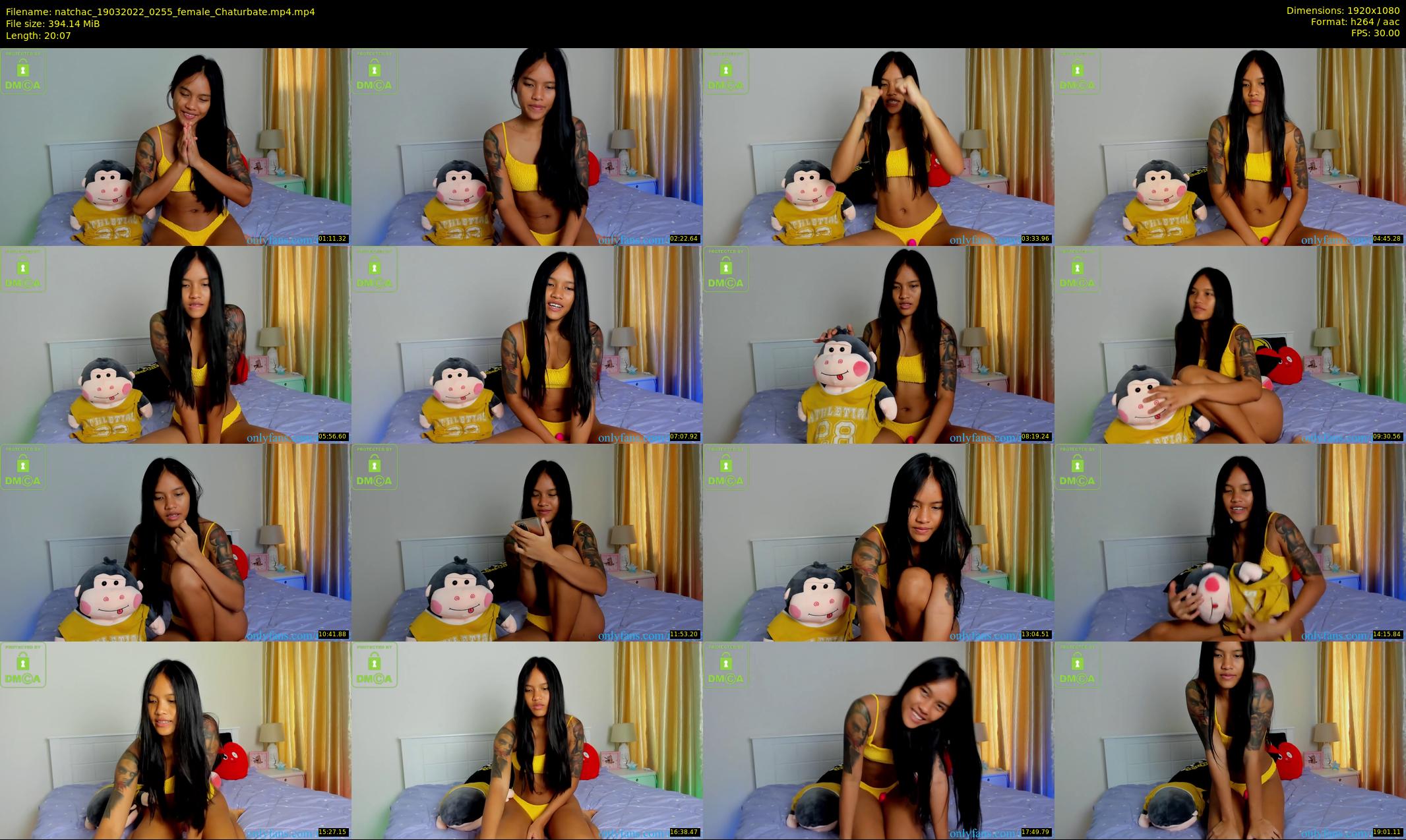 natchac — 21 minute Chaturbate female cam show recording, 1080p, Mar 19, 2022