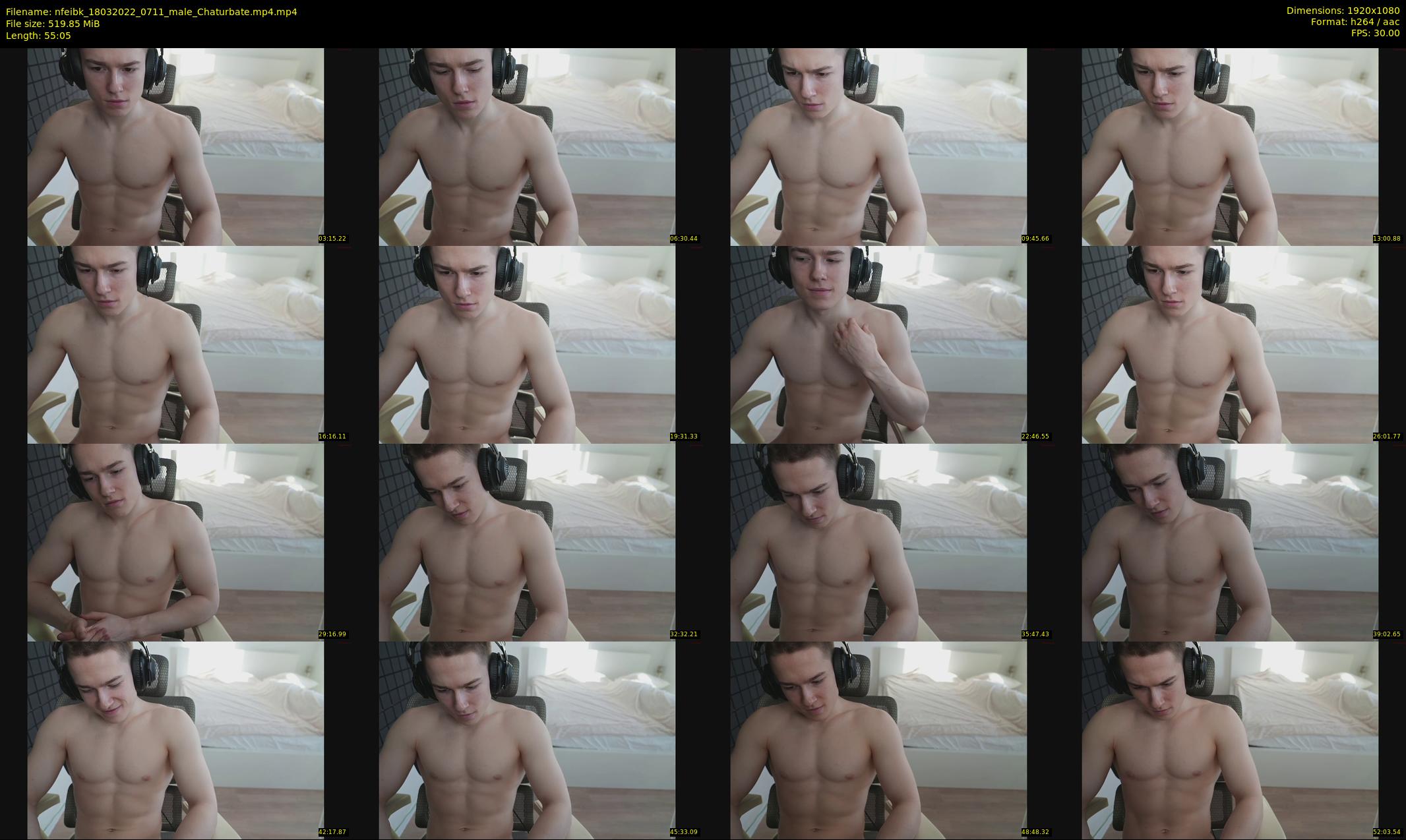 nfeibk — 56 minute Chaturbate male cam show recording, 1080p, Mar 18, 2022