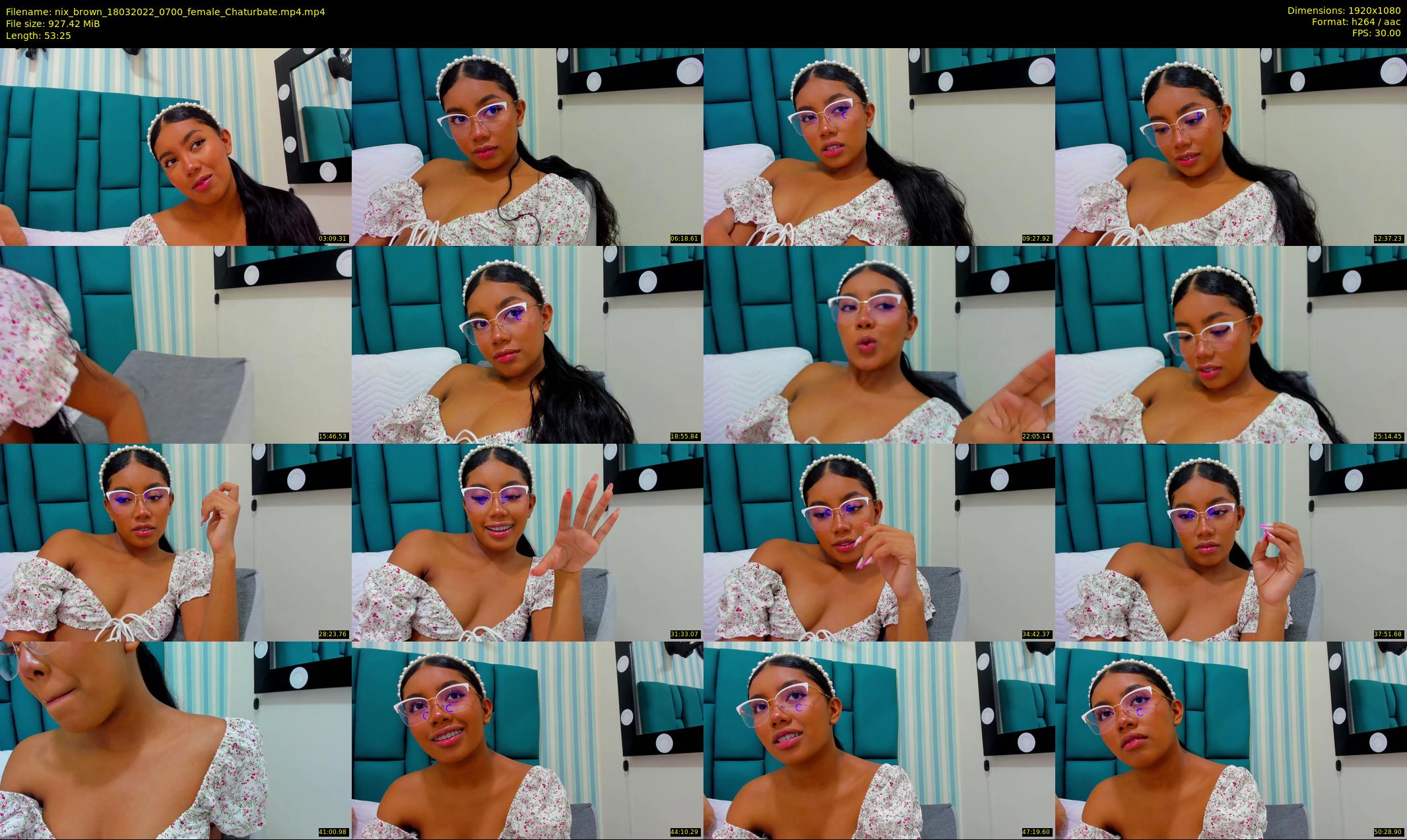nix_brown — 54 minute Chaturbate female cam show recording, 1080p, Mar 18, 2022