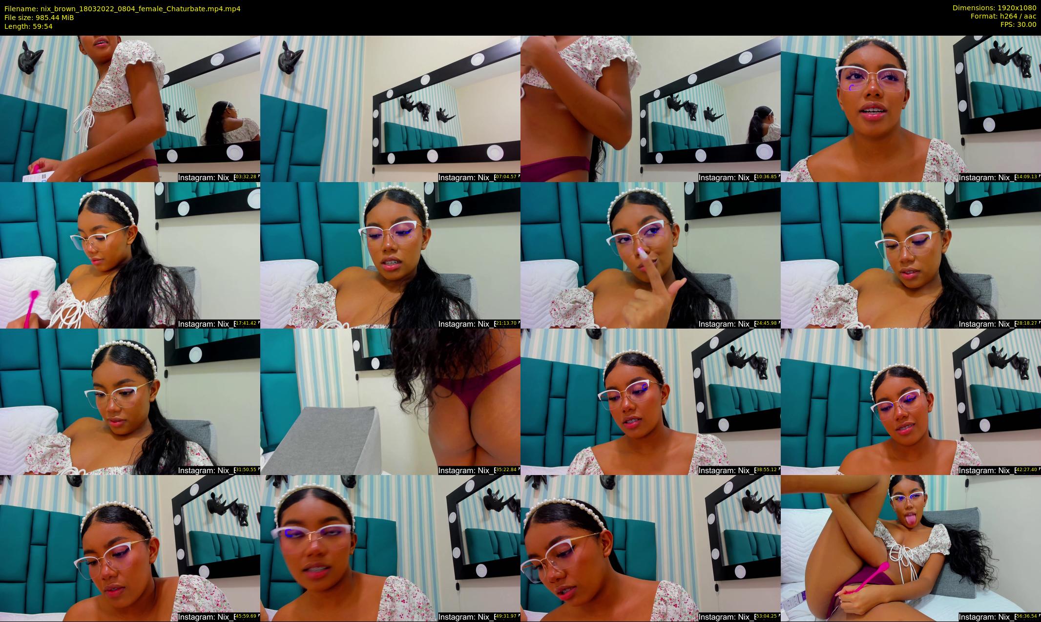 nix_brown — 60 minute Chaturbate female cam show recording, 1080p, Mar 18, 2022