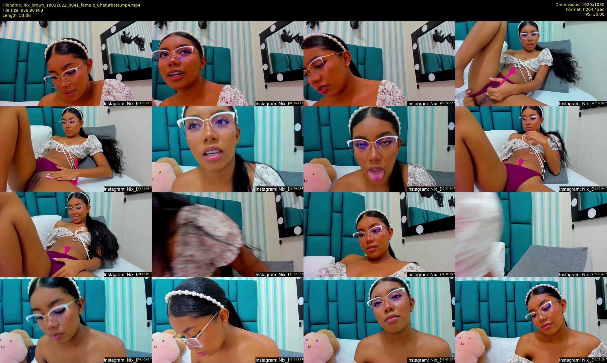 nix_brown — 54 minute Chaturbate female cam show recording, 1080p, Mar 18, 2022