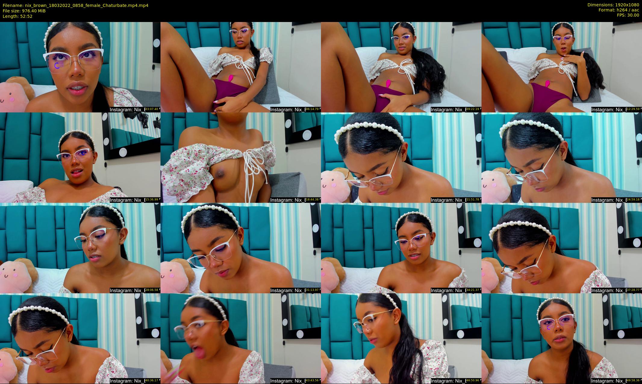 nix_brown — 53 minute Chaturbate female cam show recording, 1080p, Mar 18, 2022