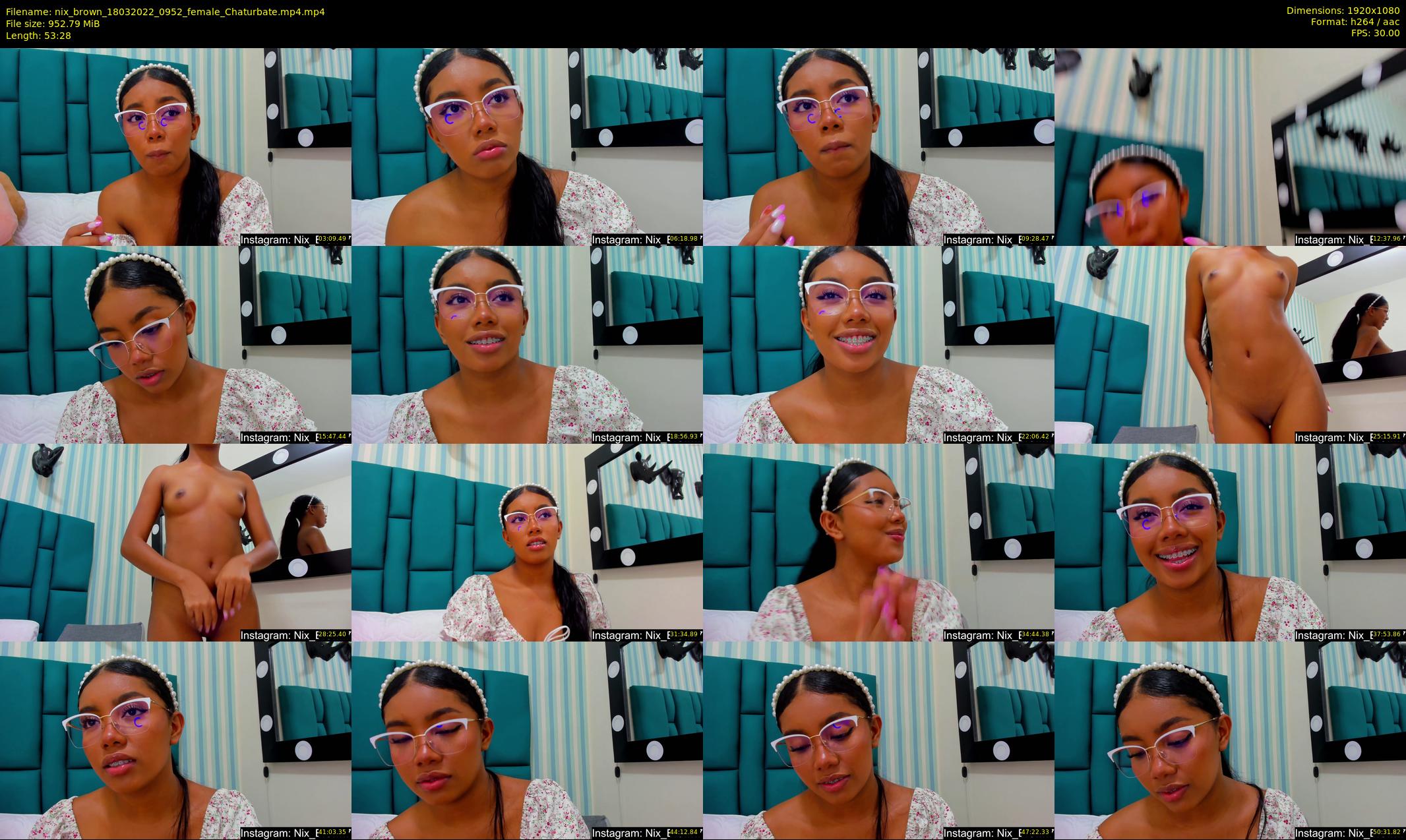 nix_brown — 54 minute Chaturbate female cam show recording, 1080p, Mar 18, 2022