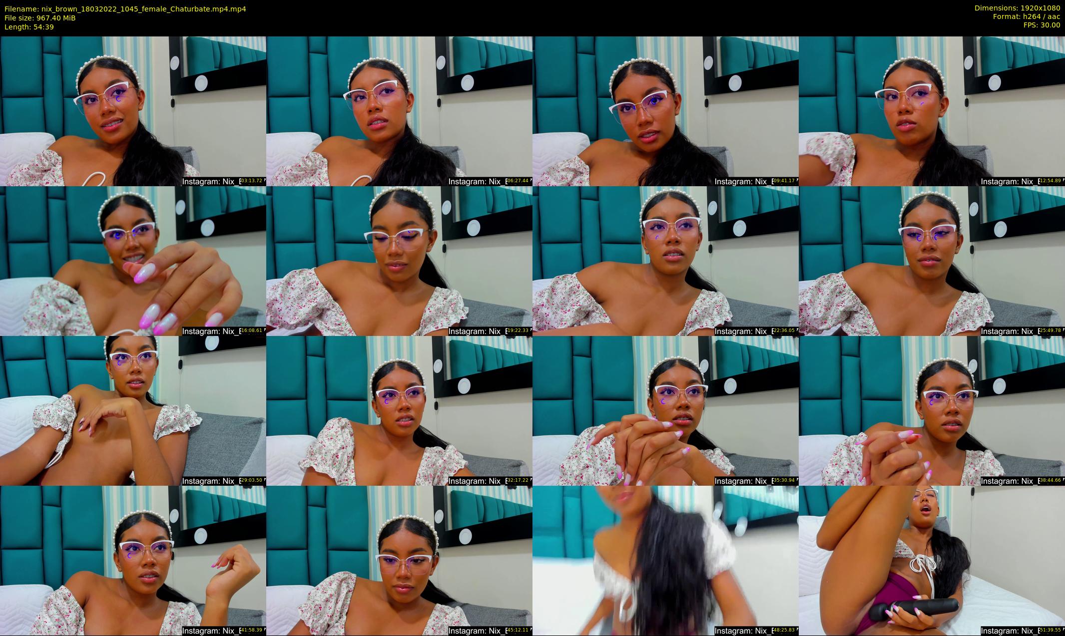 nix_brown — 55 minute Chaturbate female cam show recording, 1080p, Mar 18, 2022