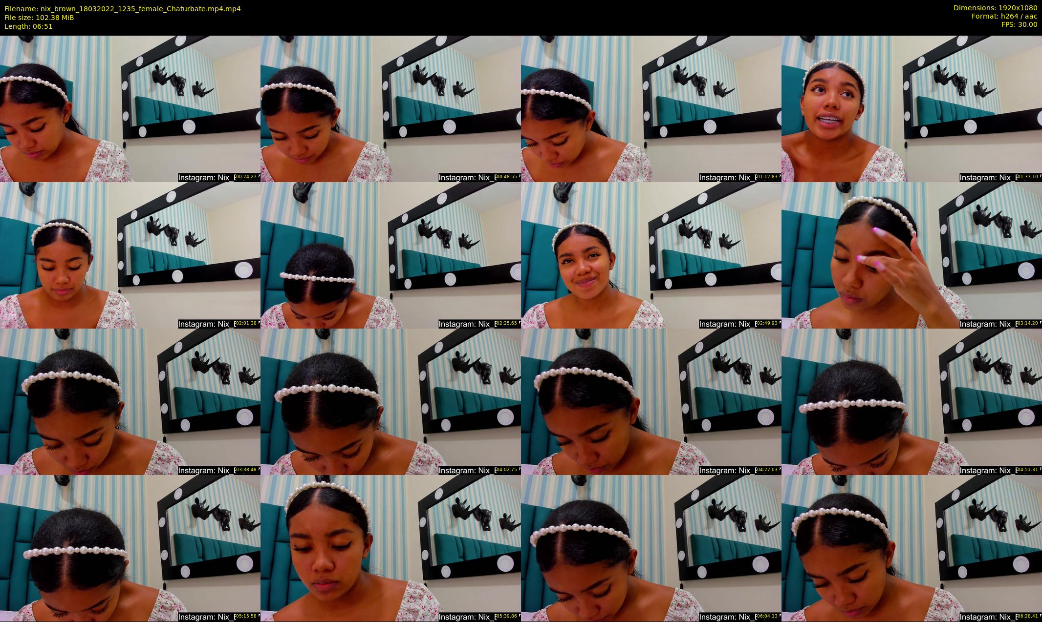 nix_brown — 7 minute Chaturbate female cam show recording, 1080p, Mar 18, 2022