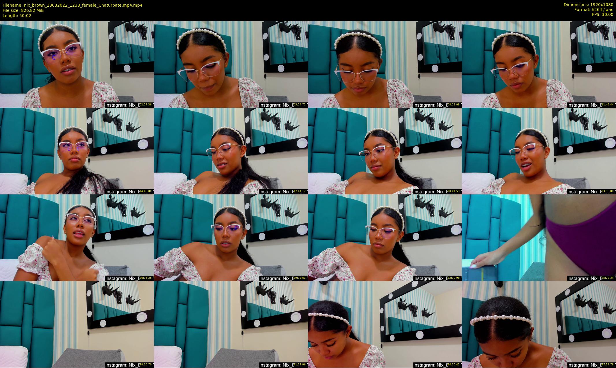 nix_brown — 51 minute Chaturbate female cam show recording, 1080p, Mar 18, 2022