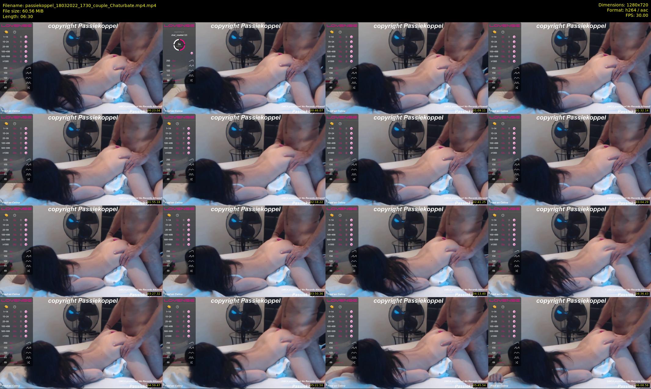 passiekoppel — 7 minute Chaturbate couple cam show recording, 720p, Mar 18, 2022