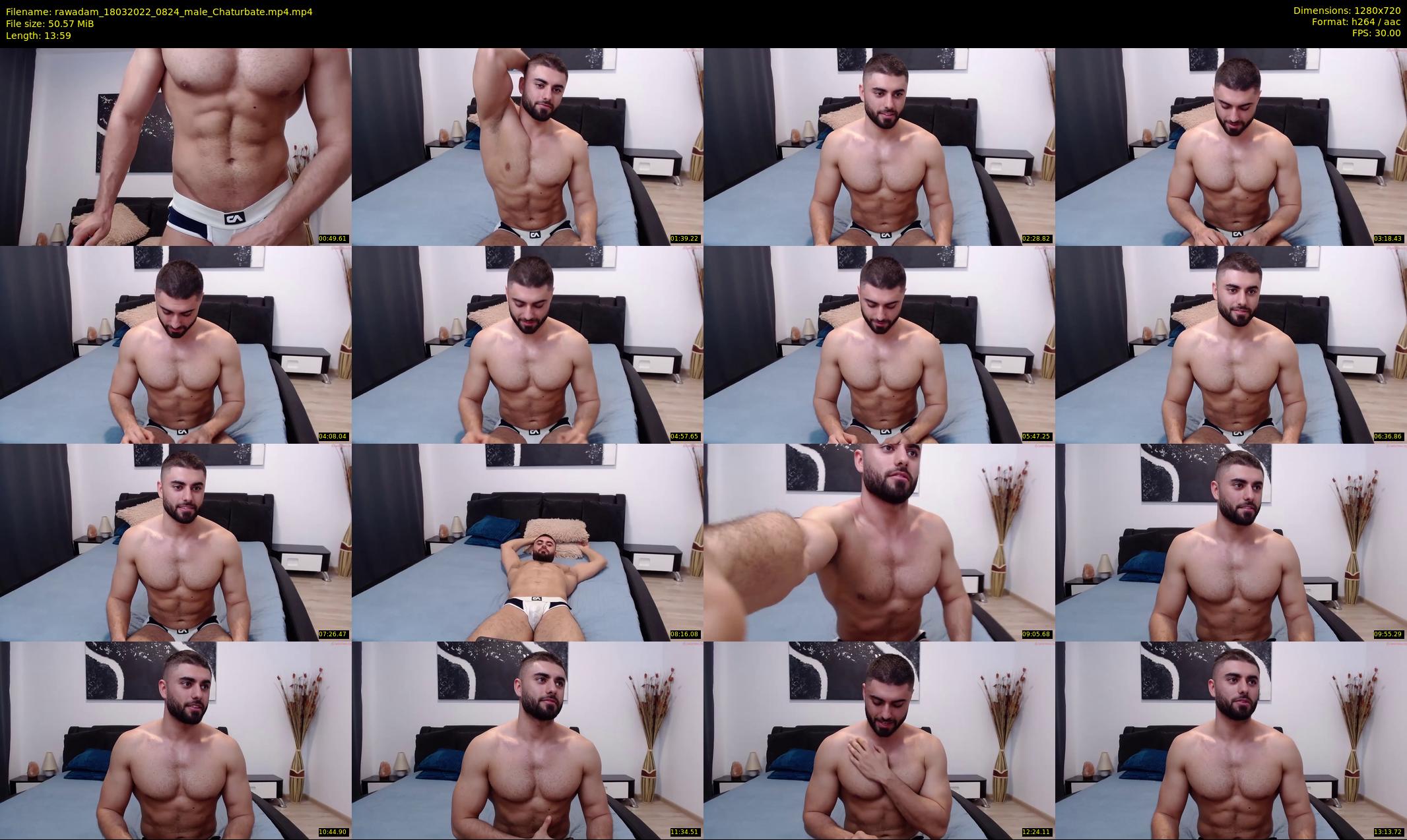 rawadam — 14 minute Chaturbate male cam show recording, 720p, Mar 18, 2022