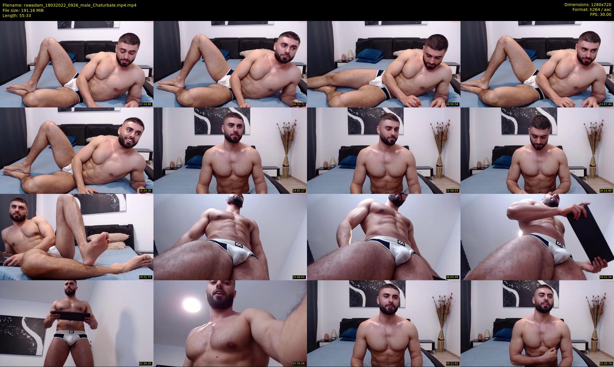 rawadam — 56 minute Chaturbate male cam show recording, 720p, Mar 18, 2022