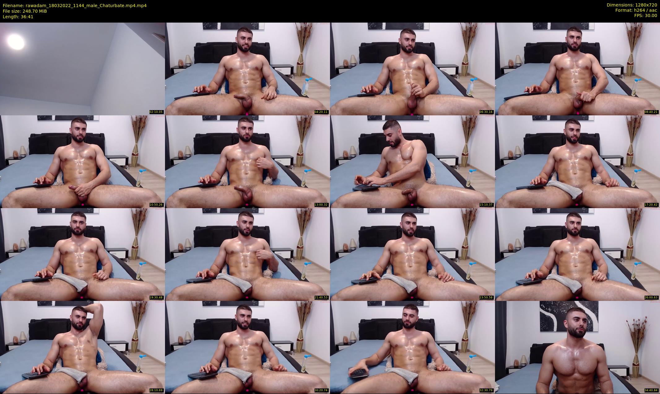 rawadam — 37 minute Chaturbate male cam show recording, 720p, Mar 18, 2022