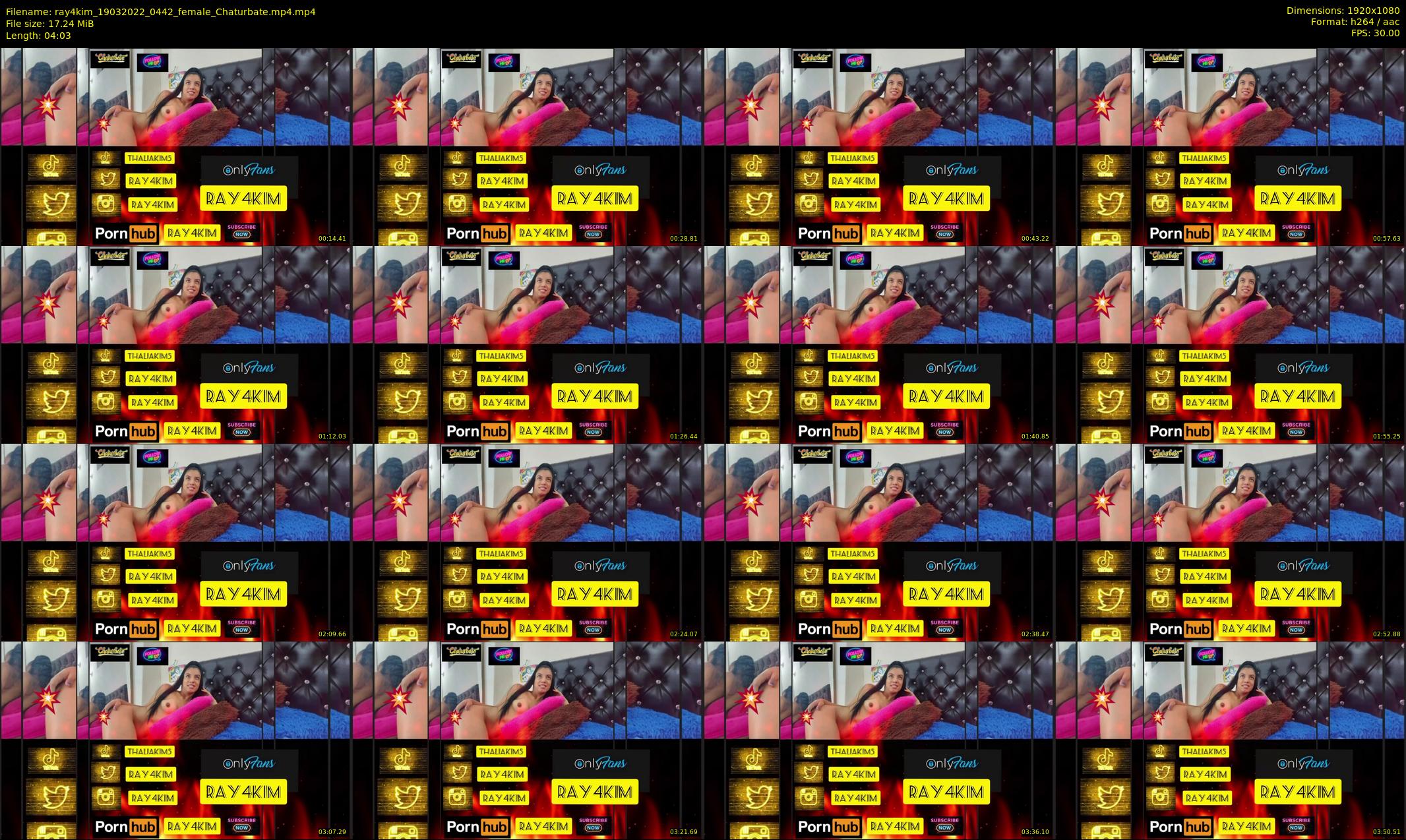 ray4kim — 5 minute Chaturbate couple cam show recording, 1080p, Mar 19, 2022