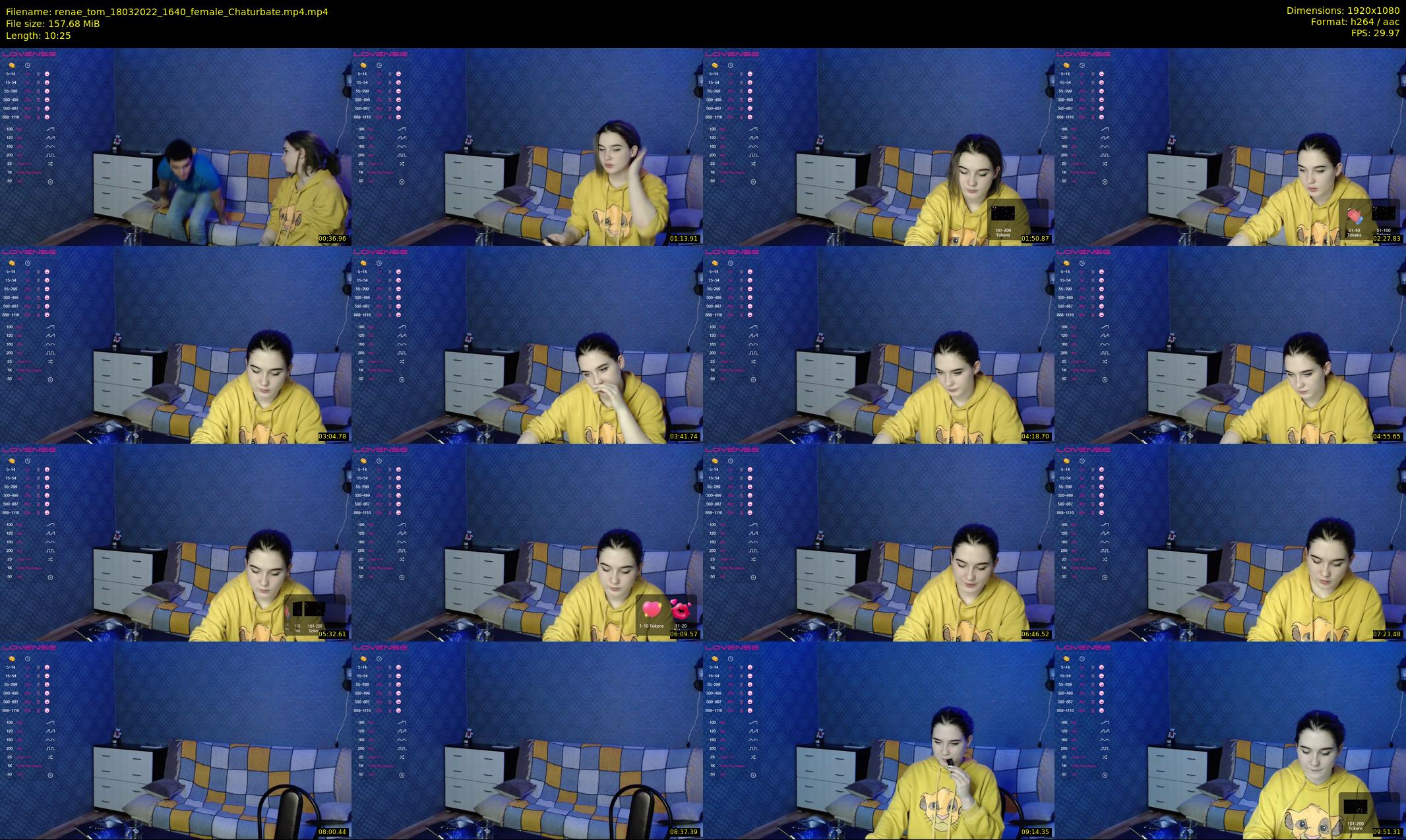 renae_tom — 11 minute Chaturbate couple cam show recording, 1080p, Mar 18, 2022