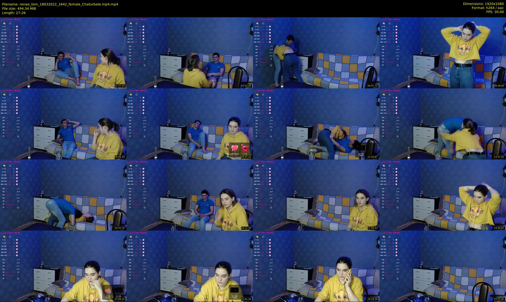 renae_tom — 28 minute Chaturbate couple cam show recording, 1080p, Mar 18, 2022