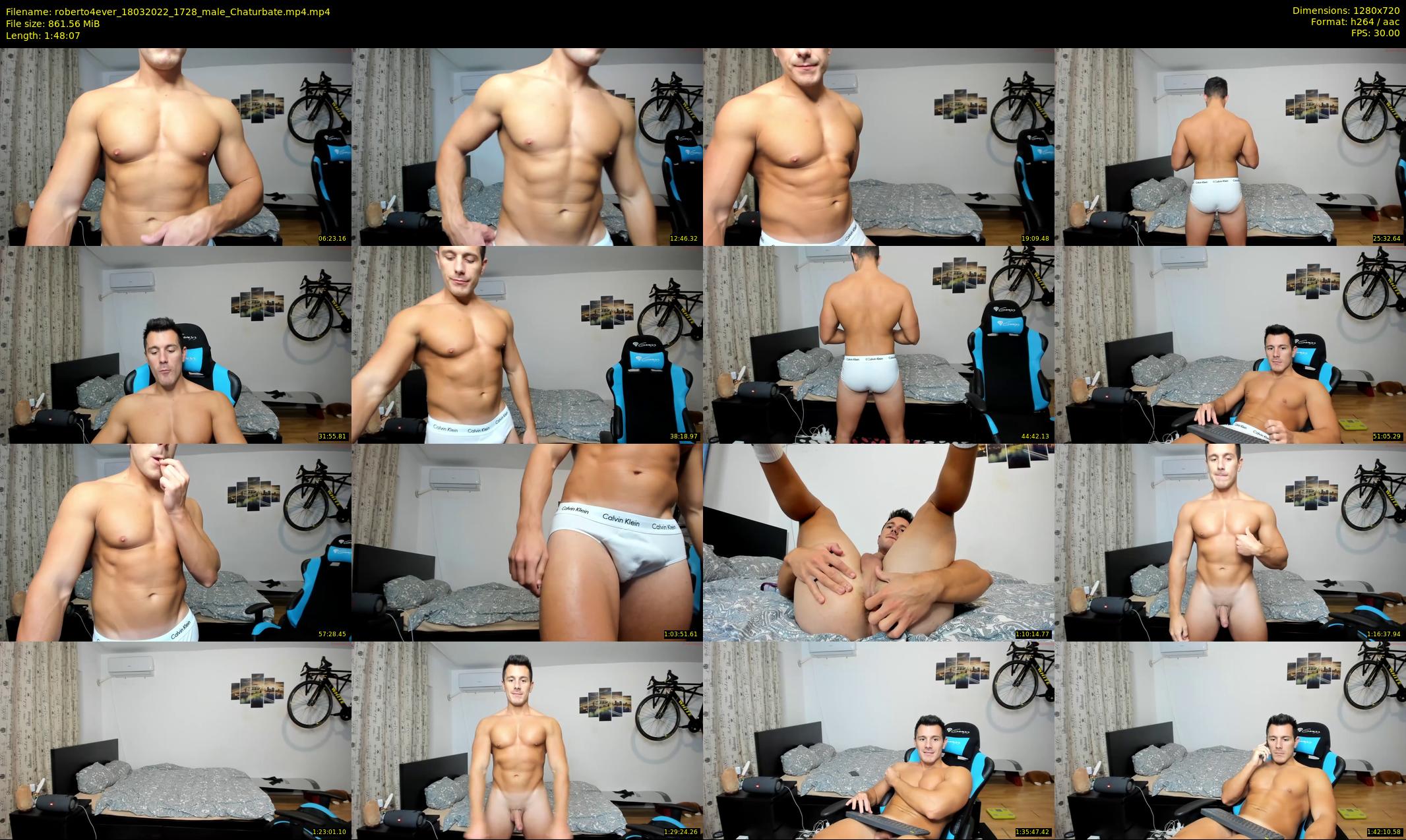 roberto4ever — 109 minute Chaturbate male cam show recording, 720p, Mar 18, 2022