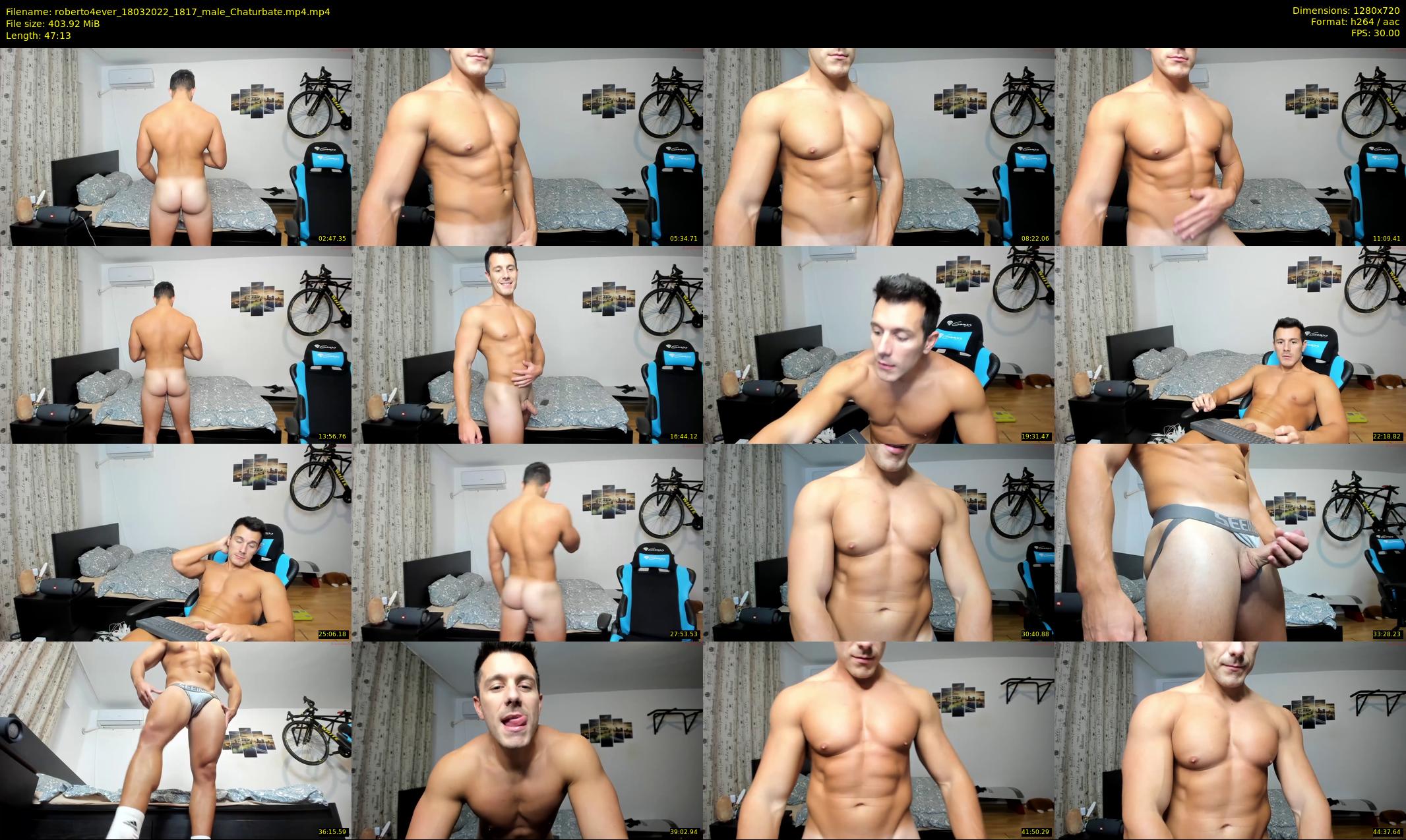 roberto4ever — 48 minute Chaturbate male cam show recording, 720p, Mar 18, 2022