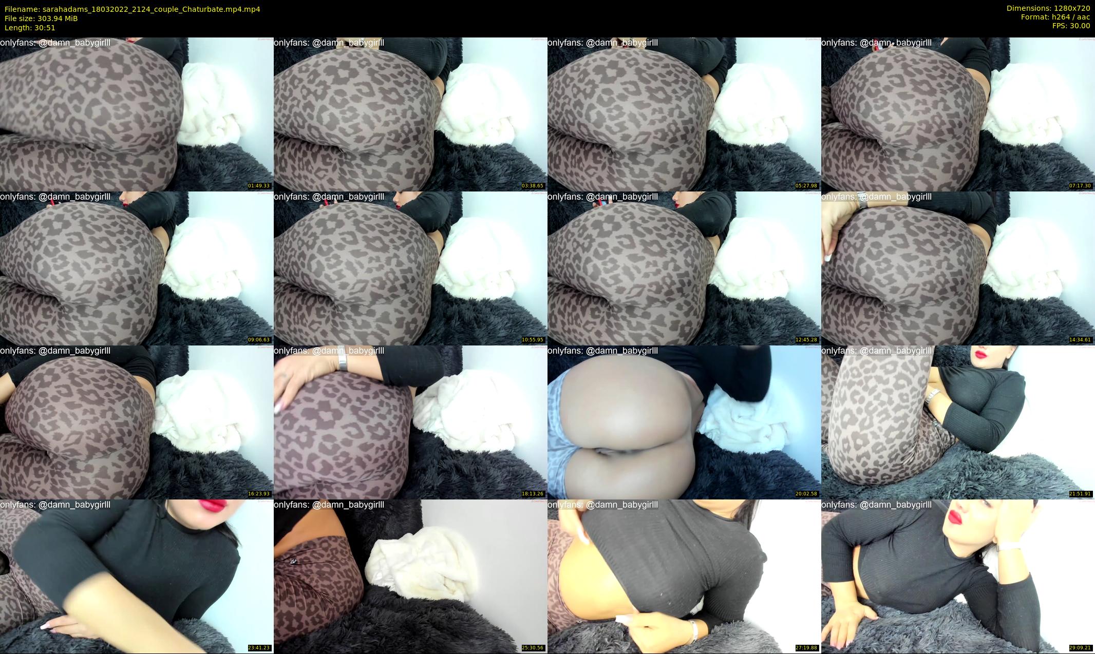 sarahadams — 31 minute Chaturbate female cam show recording, 720p, Mar 18, 2022