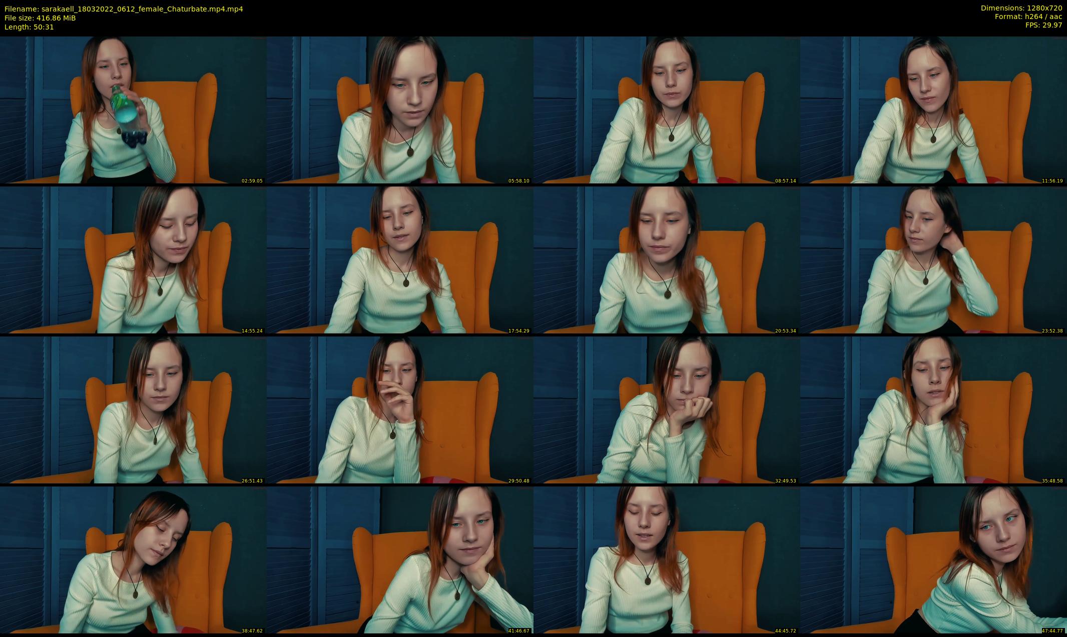 sarakaell — 51 minute Chaturbate female cam show recording, 720p, Mar 18, 2022