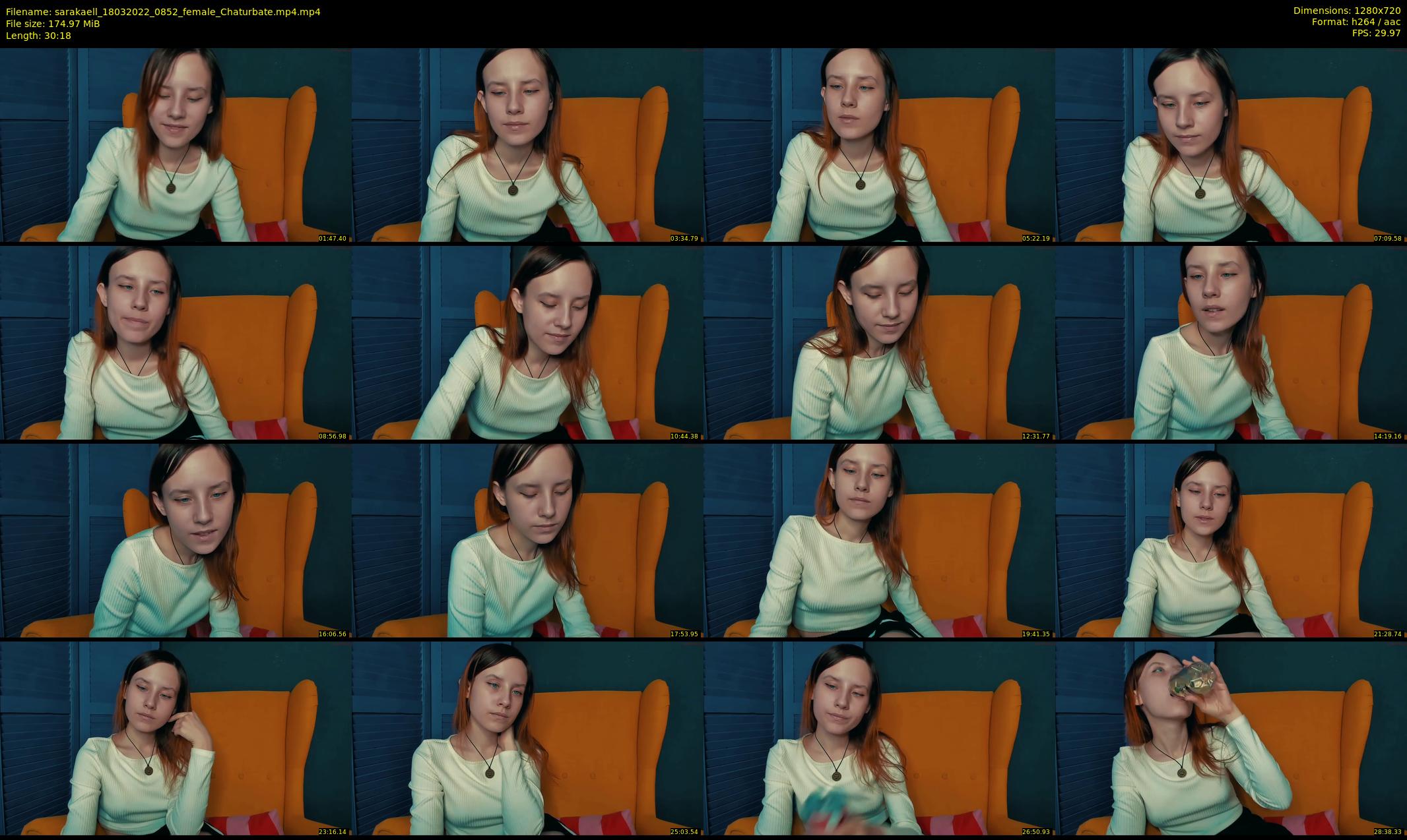 sarakaell — 31 minute Chaturbate female cam show recording, 720p, Mar 18, 2022