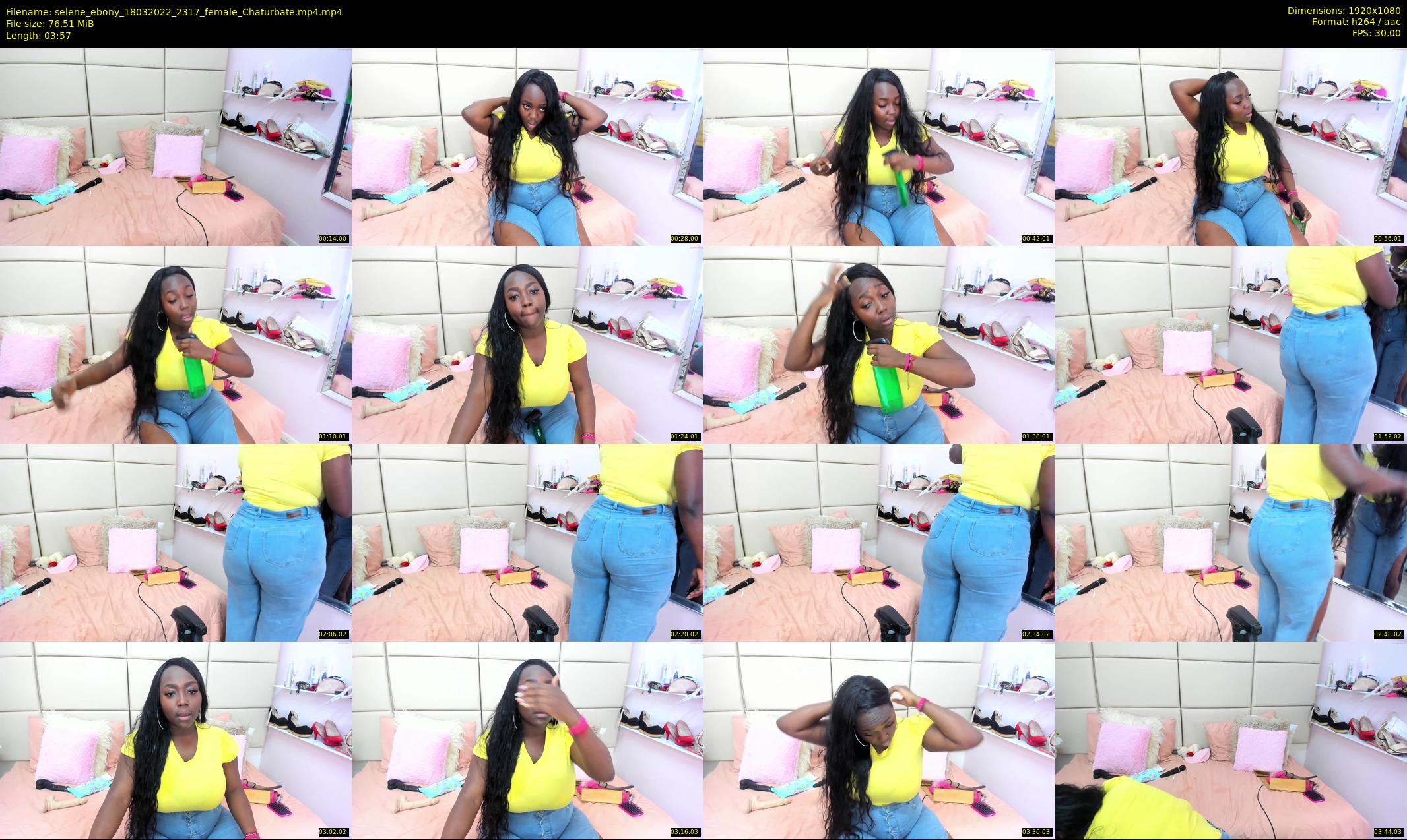 selene_ebony — 4 minute Chaturbate female cam show recording, 1080p, Mar 18, 2022