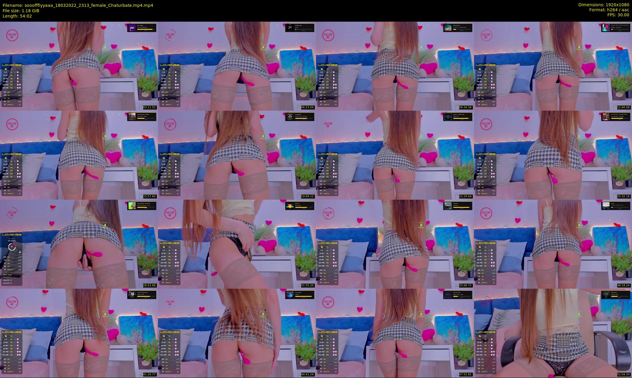 sooofffiyyaaa — 55 minute Chaturbate female cam show recording, 1080p, Mar 18, 2022