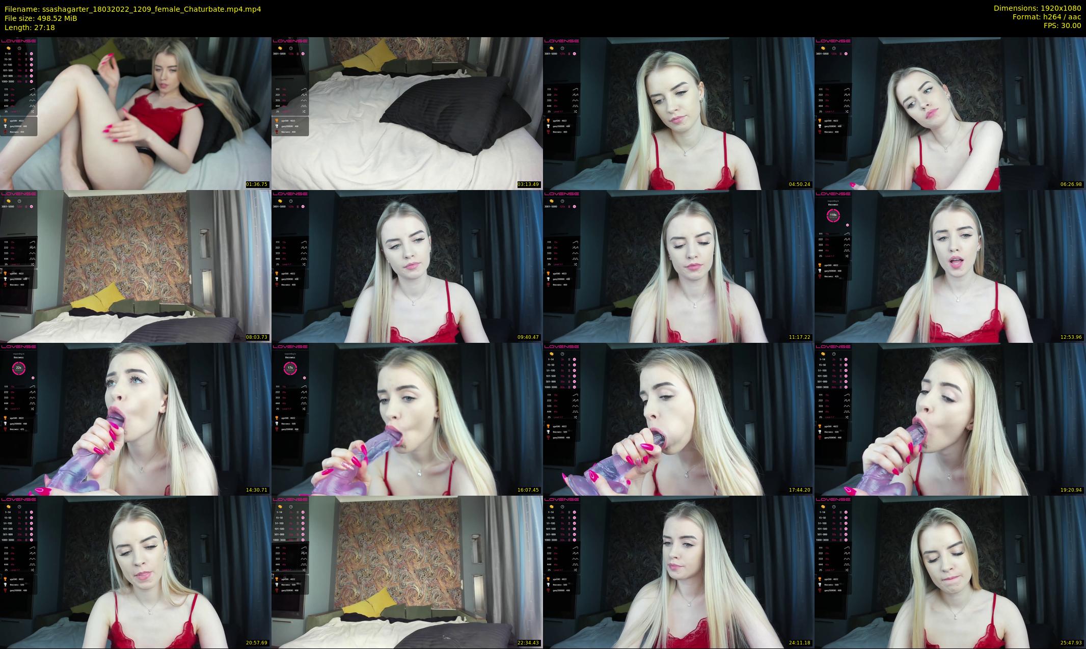 ssashagarter — 28 minute Chaturbate female cam show recording, 1080p, Mar 18, 2022