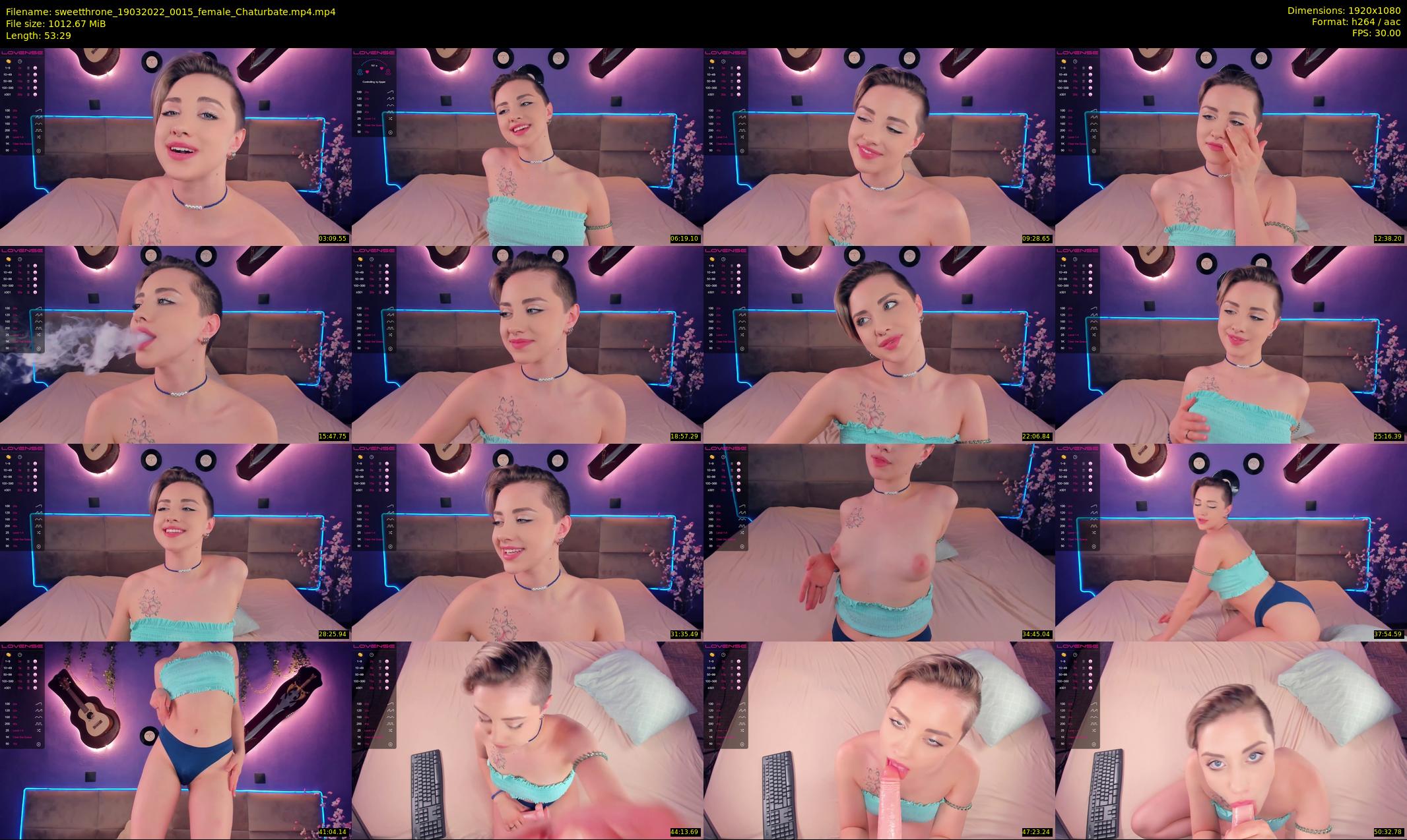 sweetthrone — 54 minute Chaturbate couple cam show recording, 1080p, Mar 19, 2022