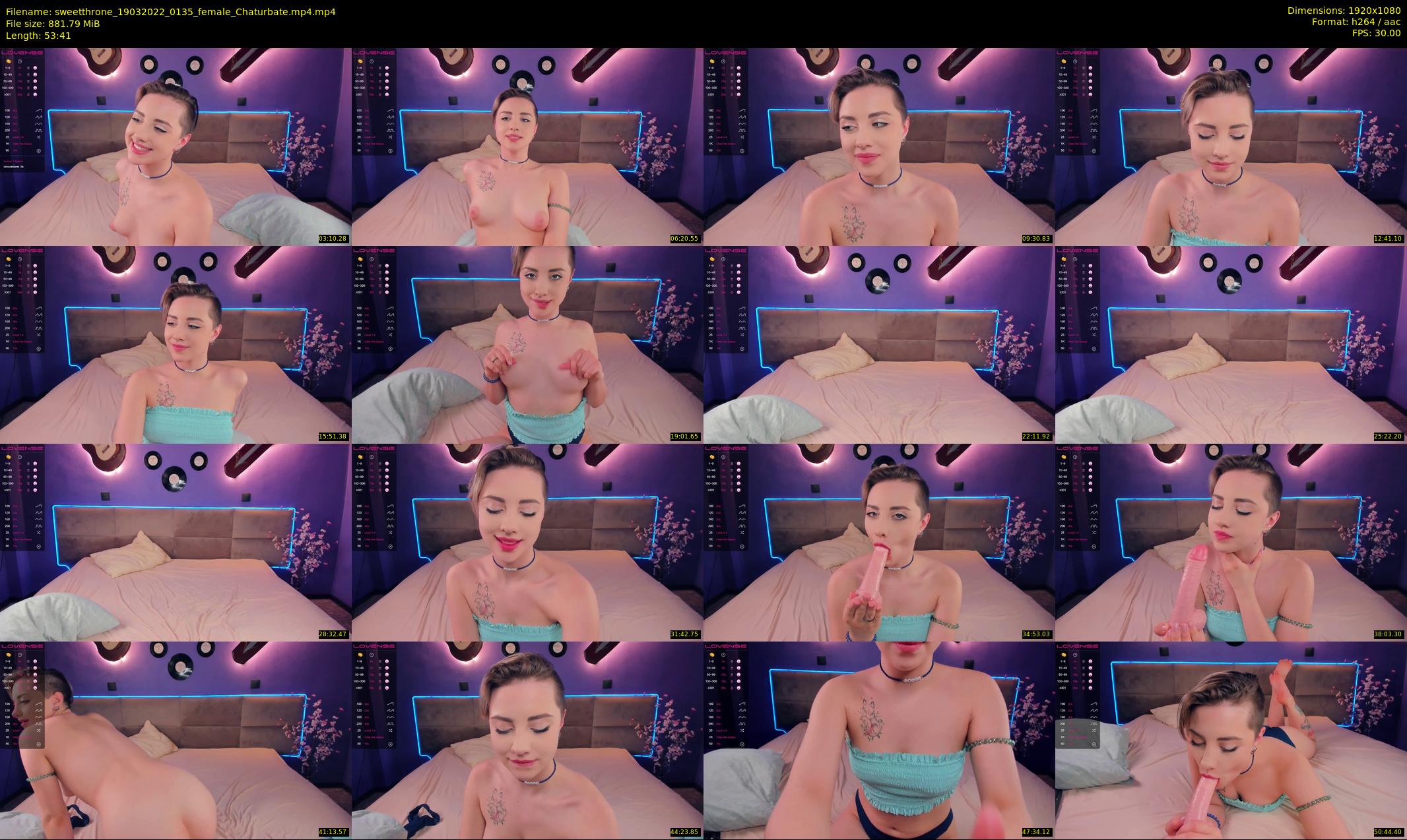 sweetthrone — 54 minute Chaturbate couple cam show recording, 1080p, Mar 19, 2022