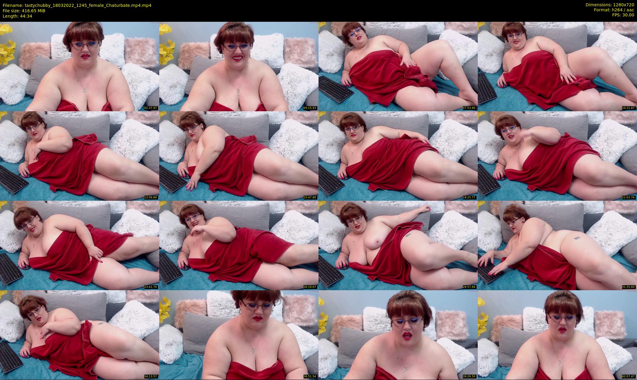 tastychubby — 45 minute Chaturbate female cam show recording, 720p, Mar 18, 2022