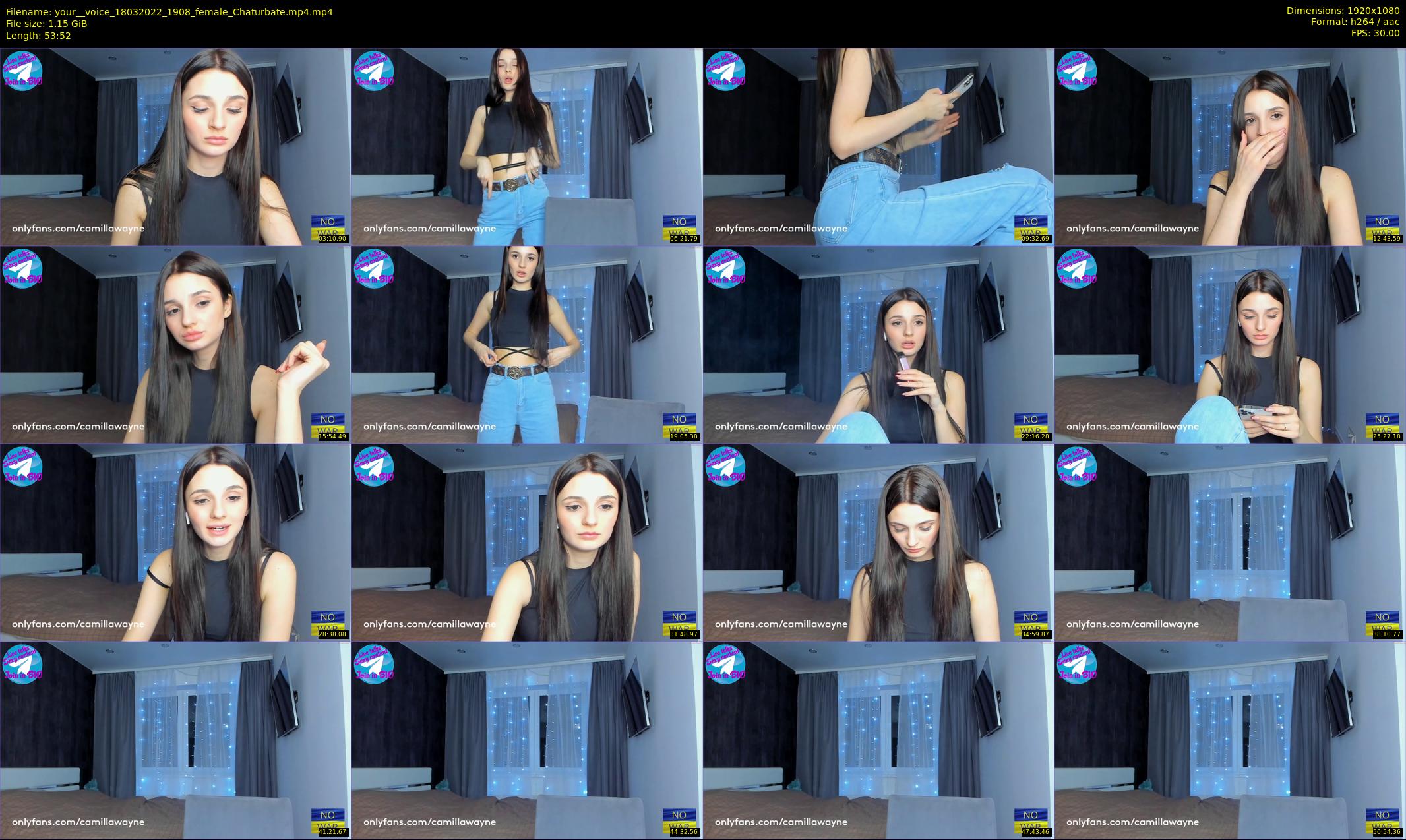your__voice — 54 minute Chaturbate female cam show recording, 1080p, Mar 18, 2022
