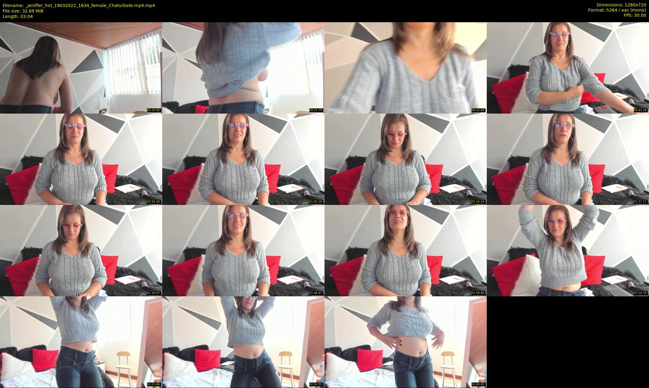 _jeniffer_hot — 4 minute Chaturbate female cam show recording, 720p, Mar 19, 2022