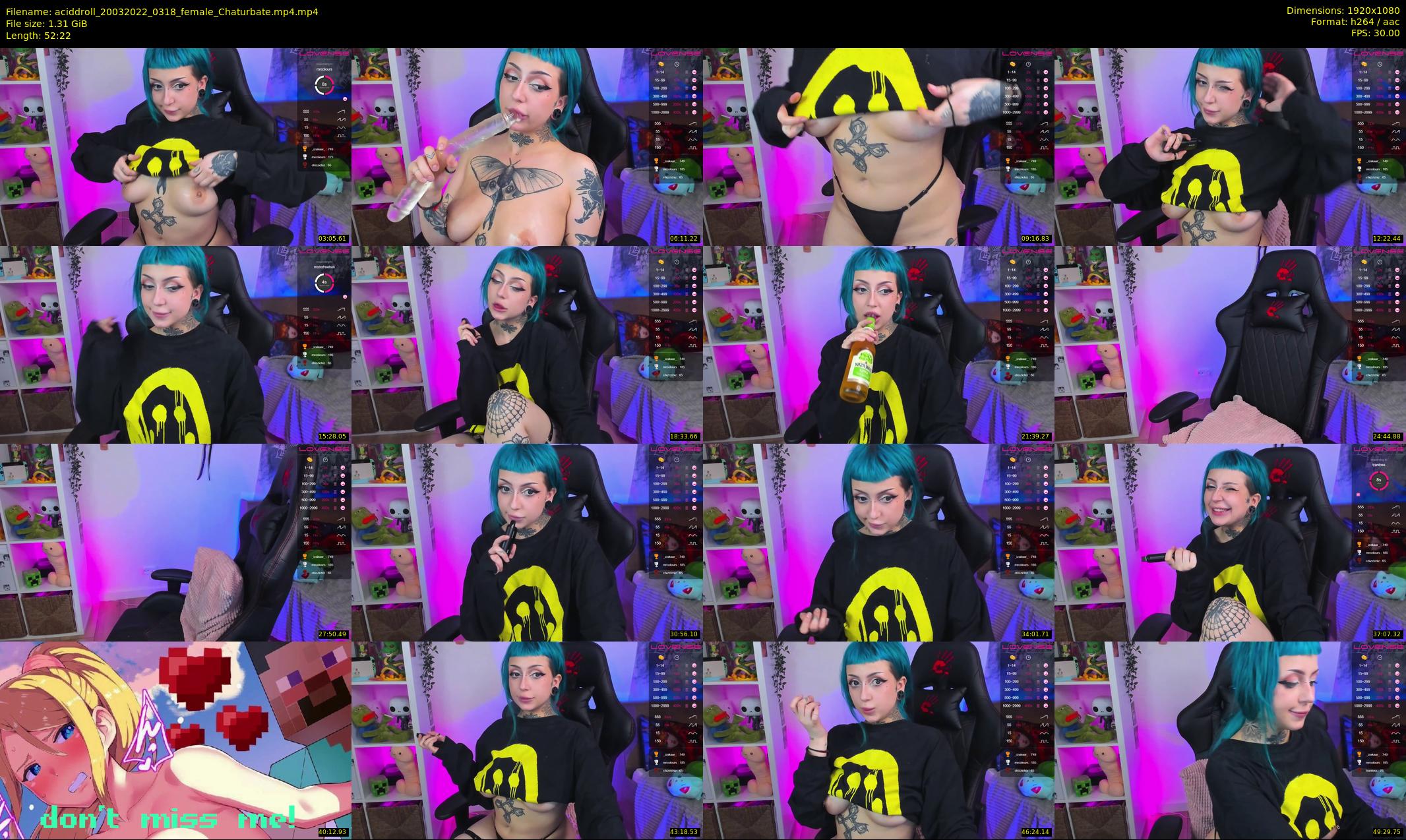 aciddroll — 53 minute Chaturbate female cam show recording, 1080p, Mar 20, 2022