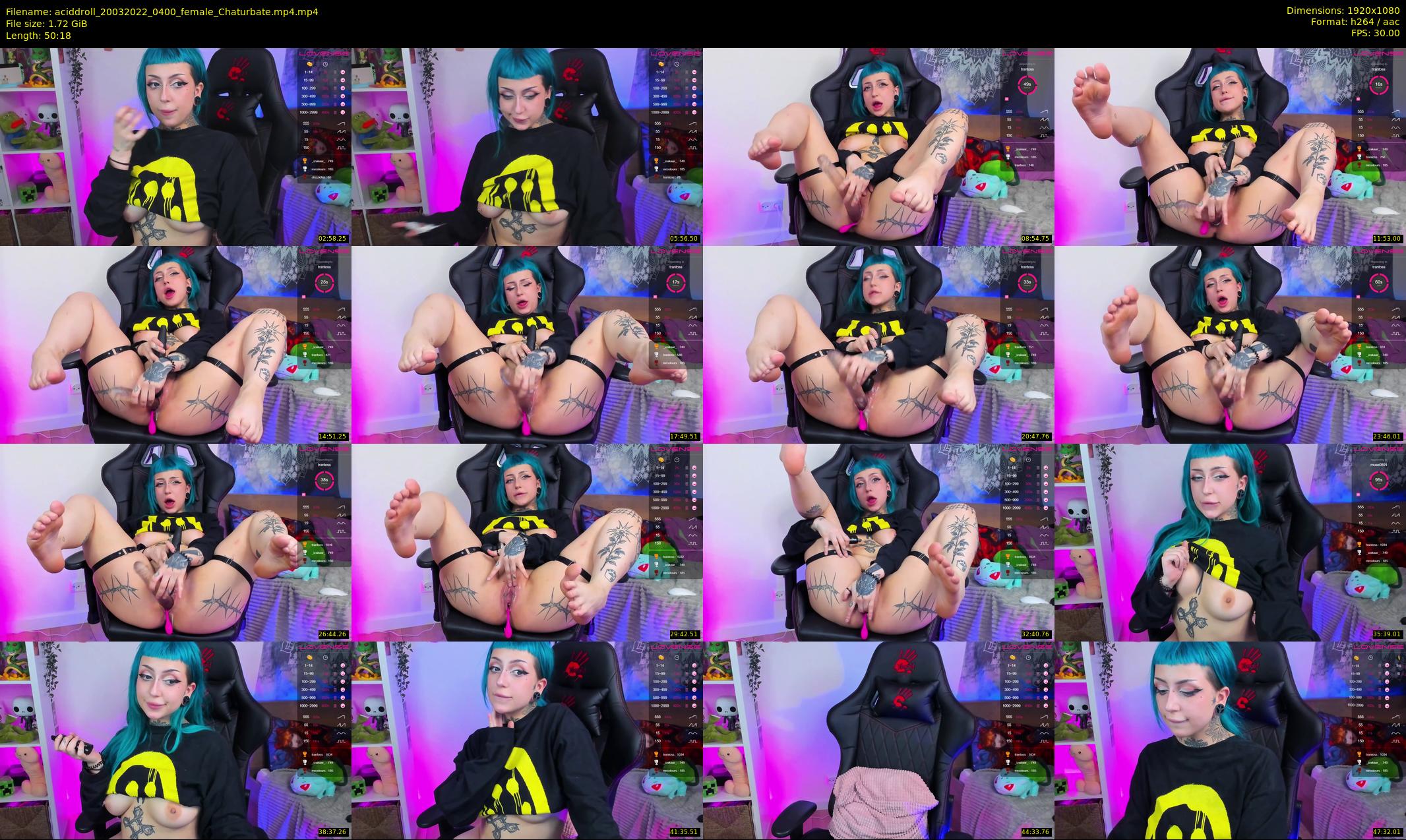 aciddroll — 51 minute Chaturbate female cam show recording, 1080p, Mar 20, 2022