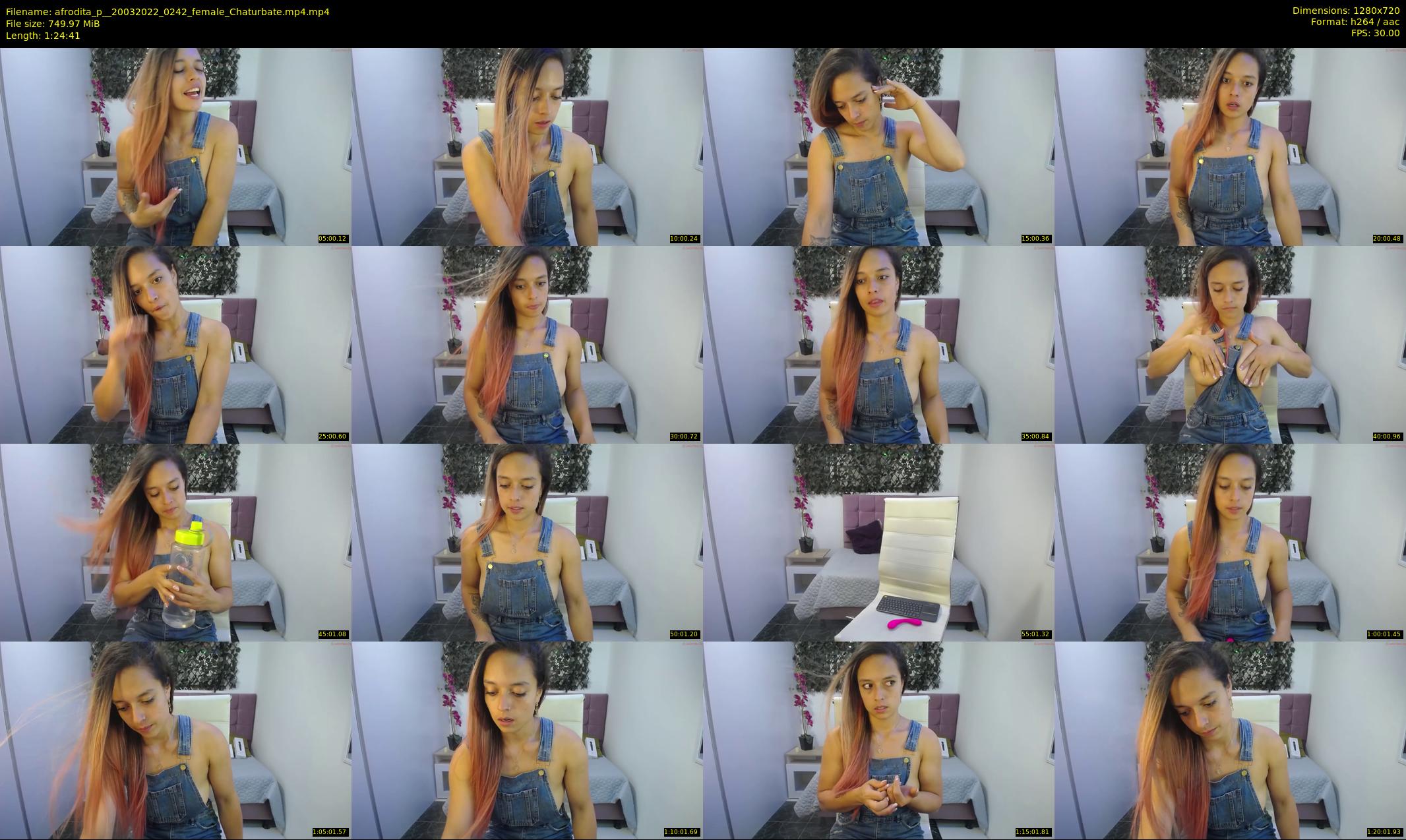 afrodita_p_ — 85 minute Chaturbate female cam show recording, 720p, Mar 20, 2022