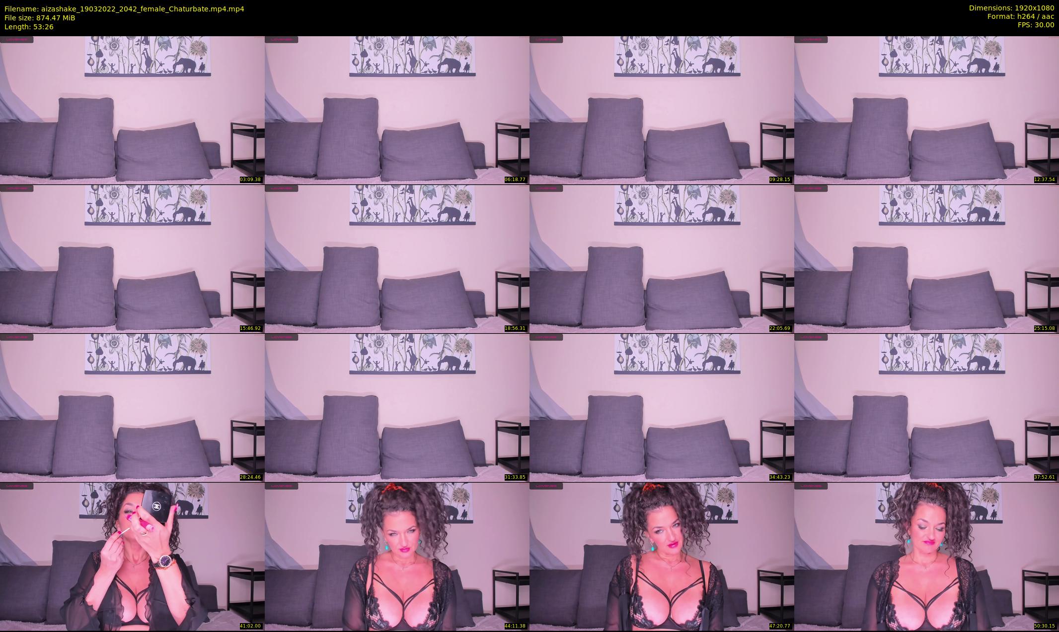 aizashake — 54 minute Chaturbate female cam show recording, 1080p, Mar 19, 2022
