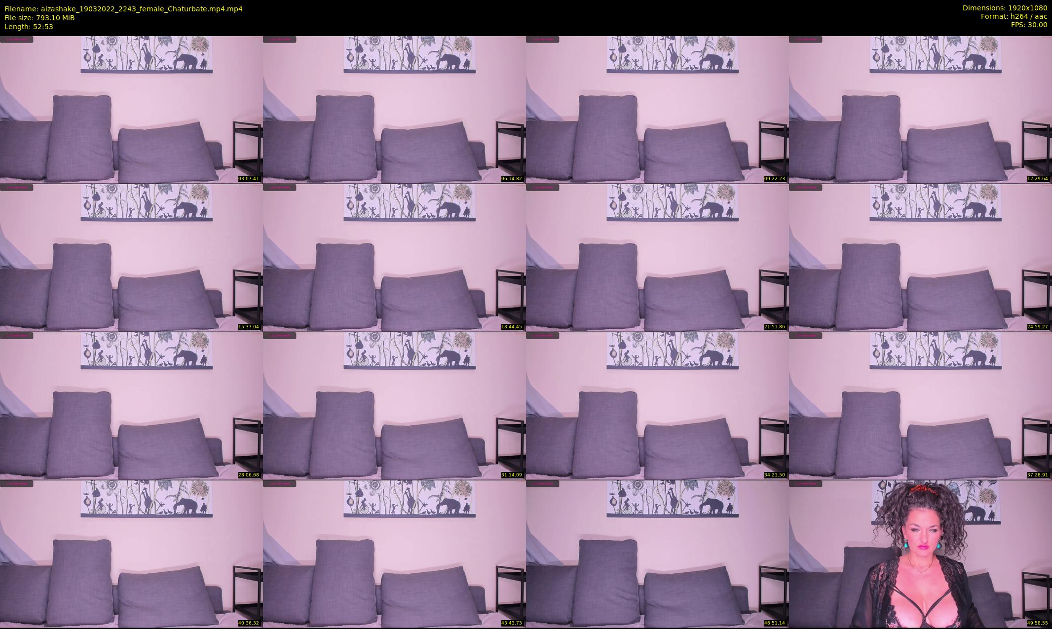 aizashake — 53 minute Chaturbate female cam show recording, 1080p, Mar 19, 2022