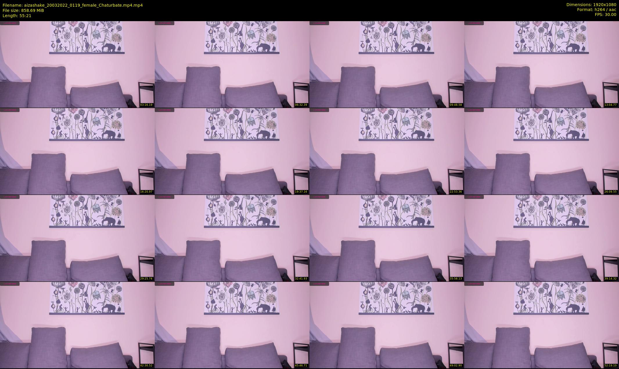 aizashake — 56 minute Chaturbate female cam show recording, 1080p, Mar 20, 2022