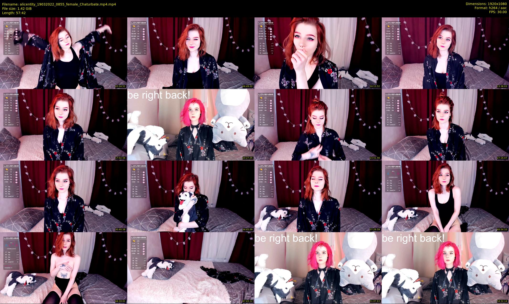 alicentity — 58 minute Chaturbate female cam show recording, 1080p, Mar 19, 2022