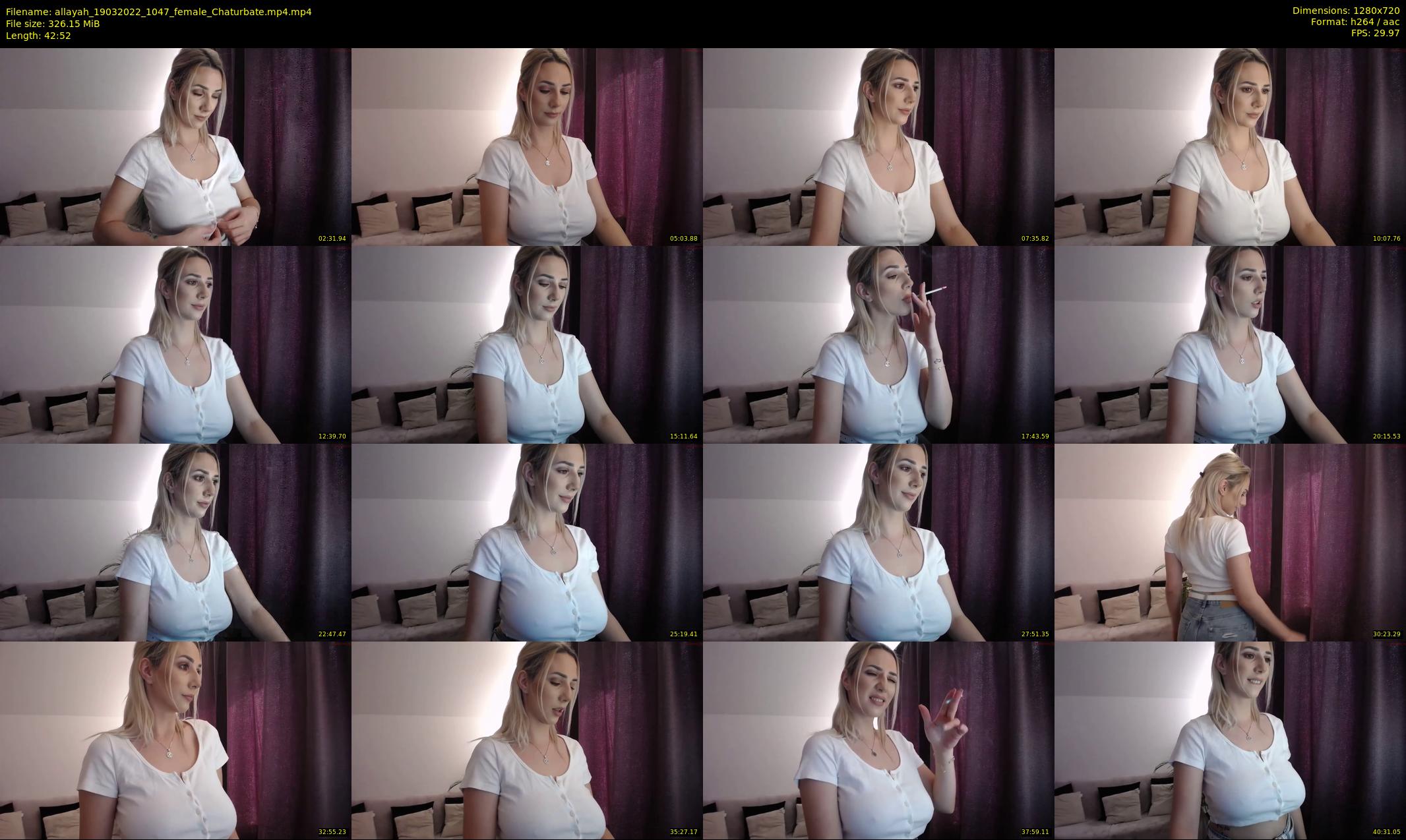 allayah — 43 minute Chaturbate female cam show recording, 720p, Mar 19, 2022