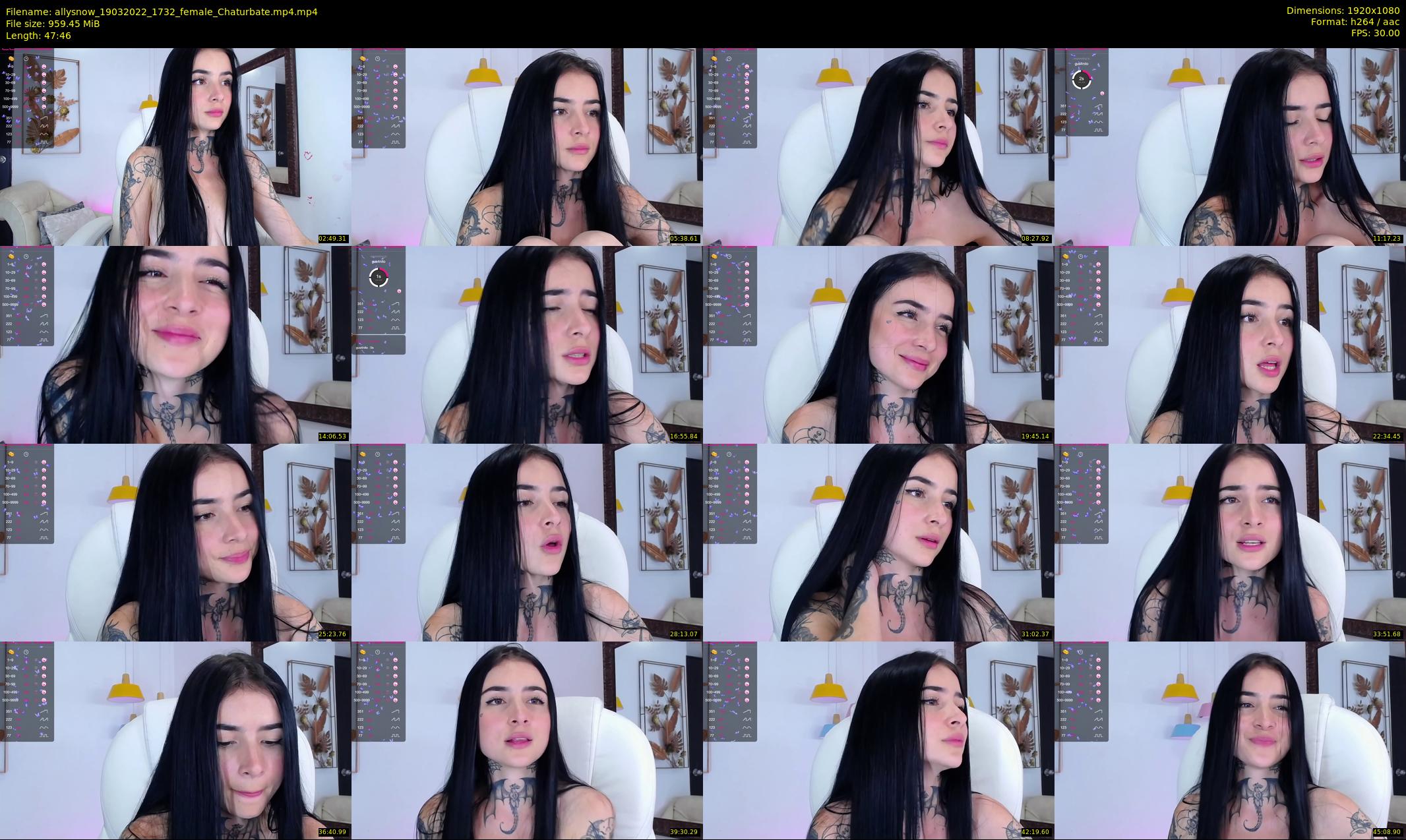 allysnow — 48 minute Chaturbate female cam show recording, 1080p, Mar 19, 2022