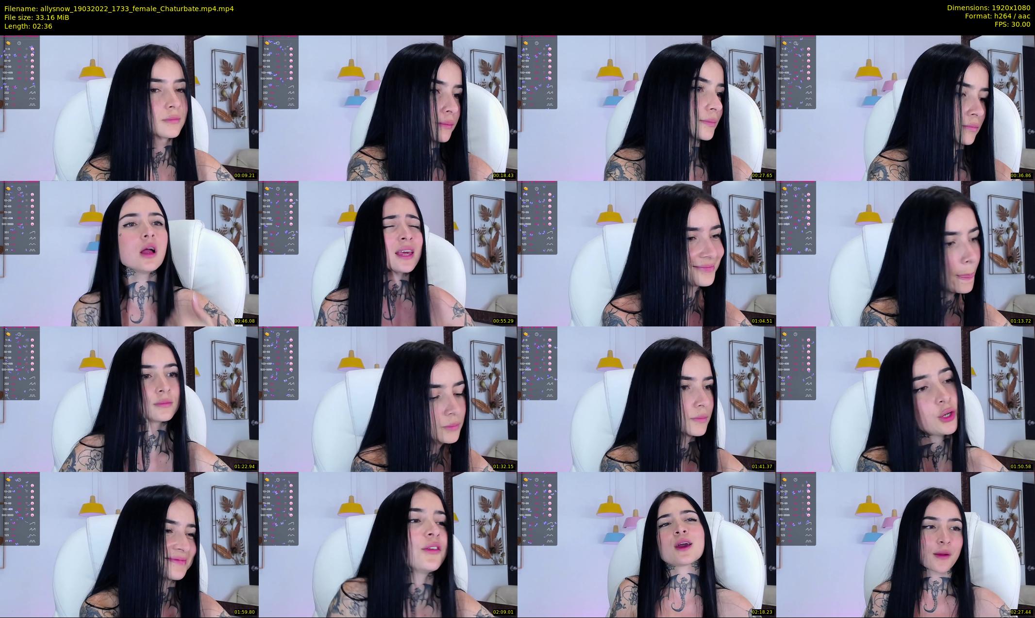 allysnow — 3 minute Chaturbate female cam show recording, 1080p, Mar 19, 2022