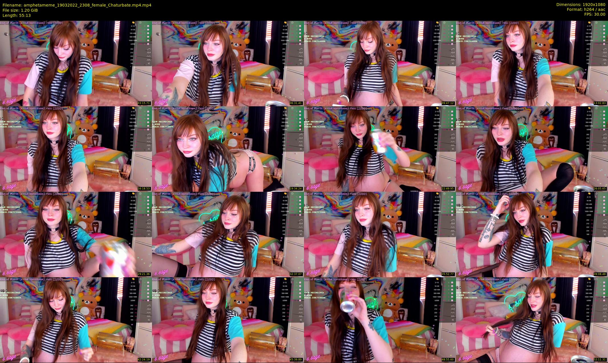 amphetameme — 56 minute Chaturbate female cam show recording, 1080p, Mar 19, 2022