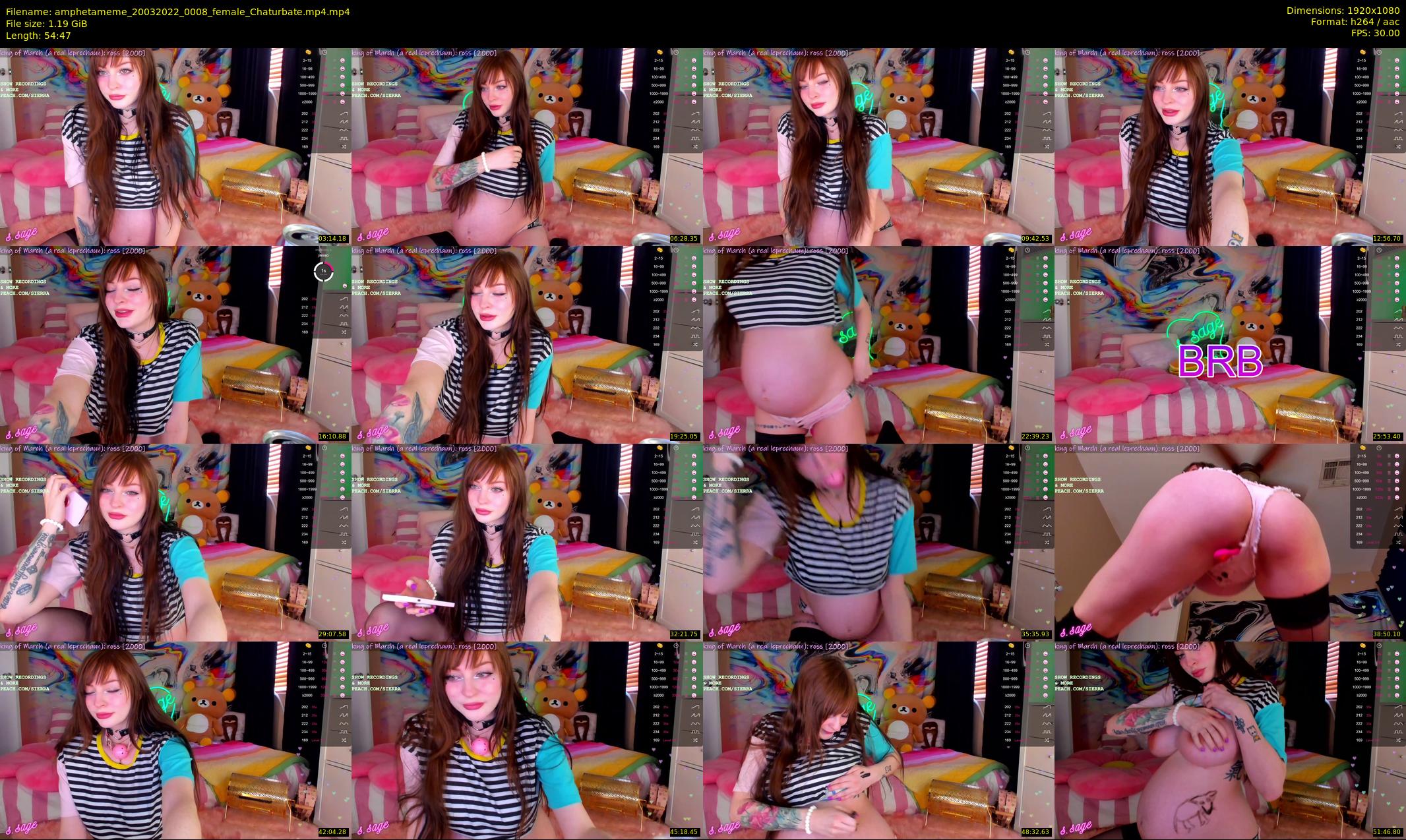 amphetameme — 55 minute Chaturbate female cam show recording, 1080p, Mar 20, 2022