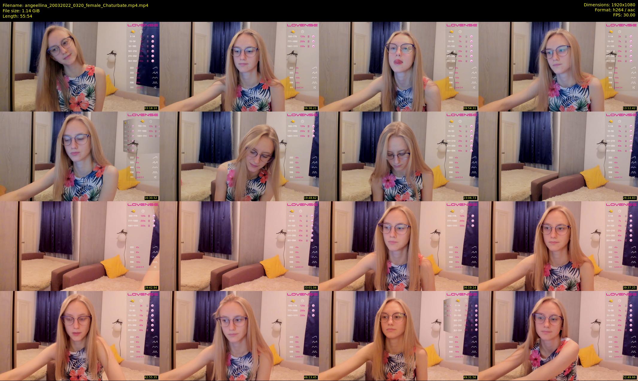 angeellina — 56 minute Chaturbate female cam show recording, 1080p, Mar 20, 2022