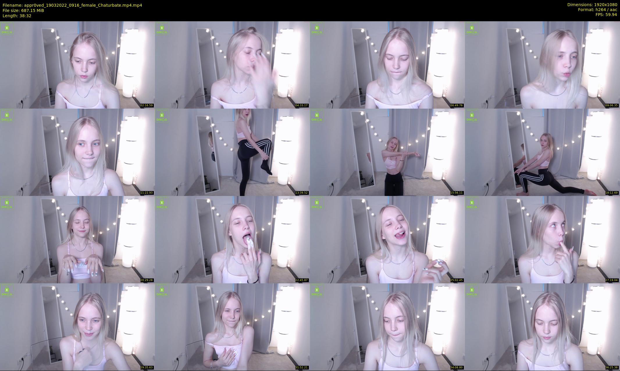 appr0ved — 39 minute Chaturbate female cam show recording, 1080p, Mar 19, 2022
