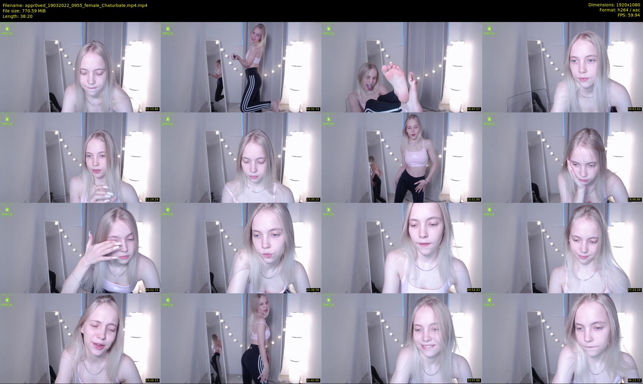 appr0ved — 39 minute Chaturbate female cam show recording, 1080p, Mar 19, 2022