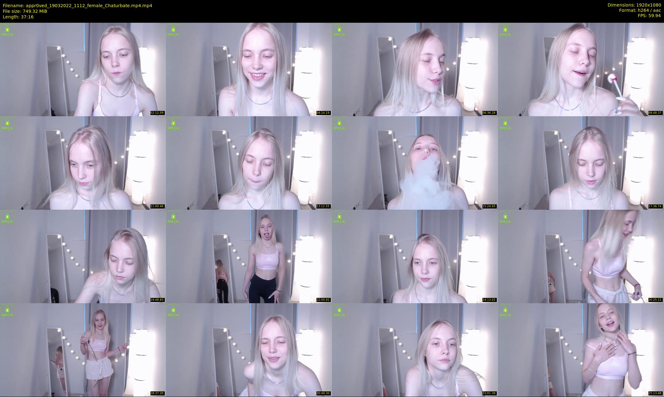 appr0ved — 38 minute Chaturbate female cam show recording, 1080p, Mar 19, 2022